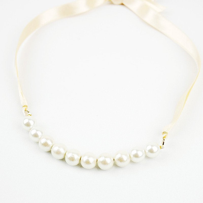 COTTON PEARL NECKLESS (AL711009）