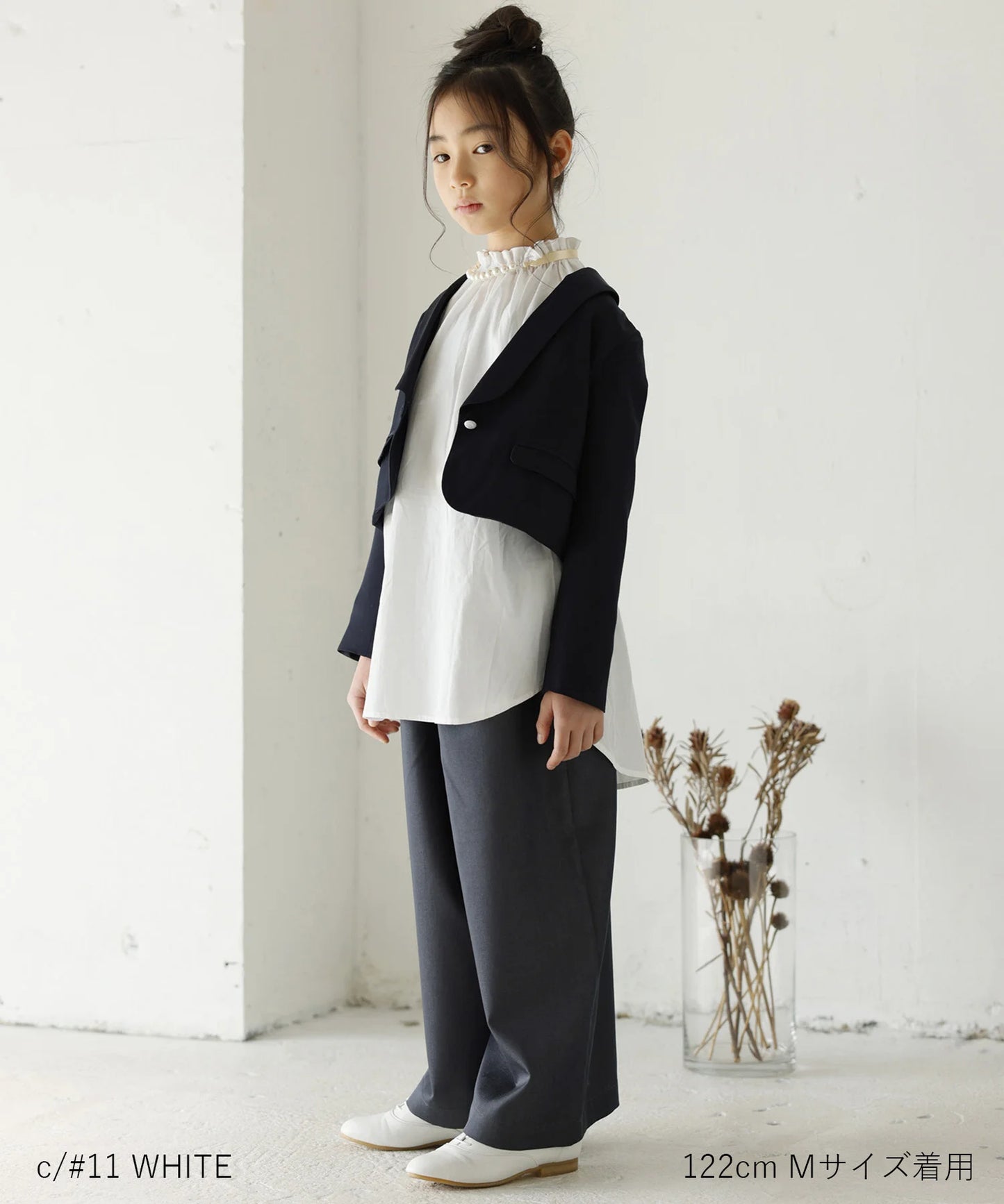 《環保材質》2WAY 褶邊襯衫 正裝,上下皆可【100-145cm】