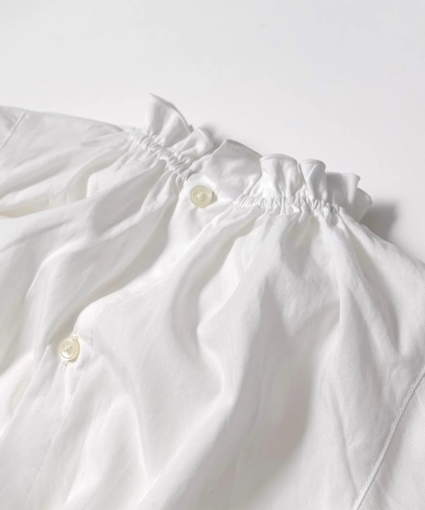 《環保材質》2WAY 褶邊襯衫 正裝,上下皆可【100-145cm】