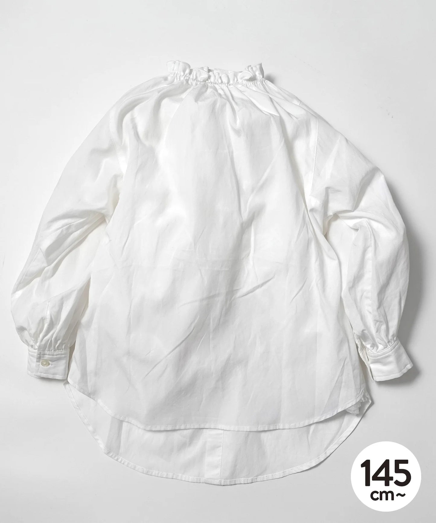 《環保材質》2WAY 褶邊襯衫 正裝,上下皆可【145-165cm】