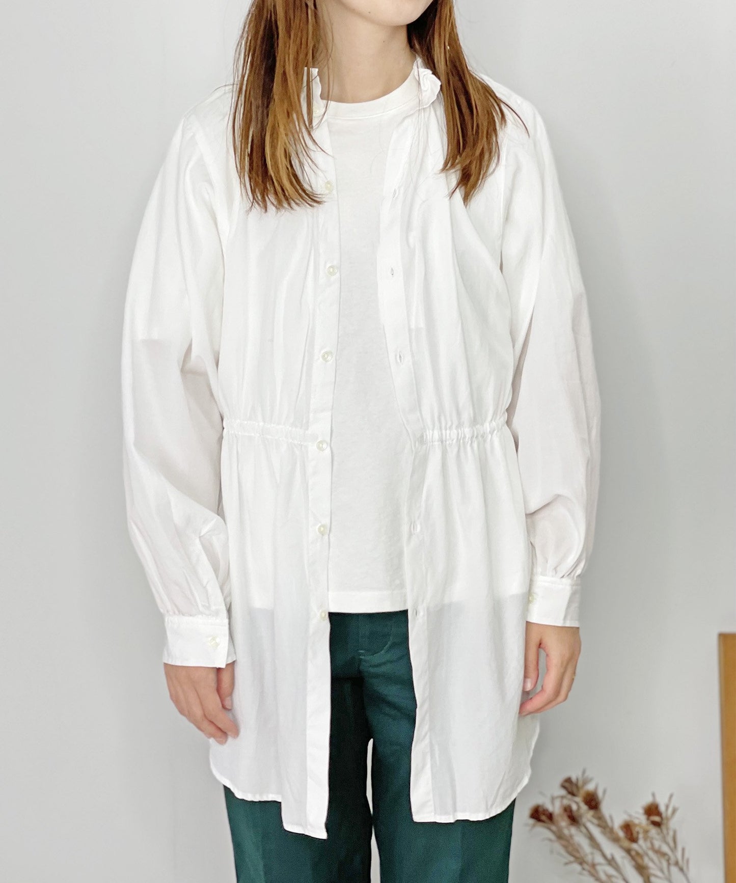 《環保材質》2WAY 褶邊襯衫 正裝,上下皆可【145-165cm】