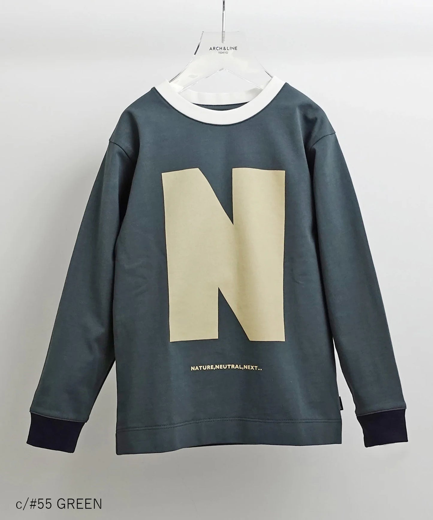 《環境配慮素材》OG CLEAR COTTON BIG”N” L/S TEE オーガニックコットン ガス焼き天竺［100-145cm］