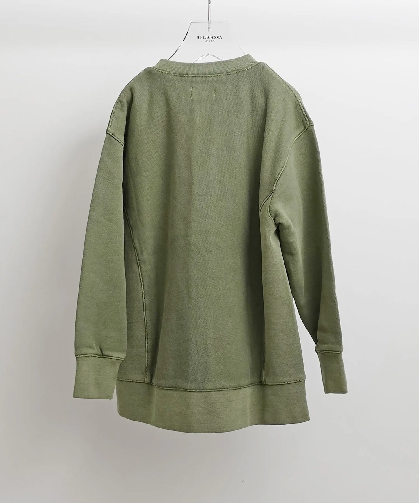 《環境配慮素材》OG CANVAS TERRY LOOP CARDIGAN オーガニックコットン裏毛 製品染め［145-165cm］