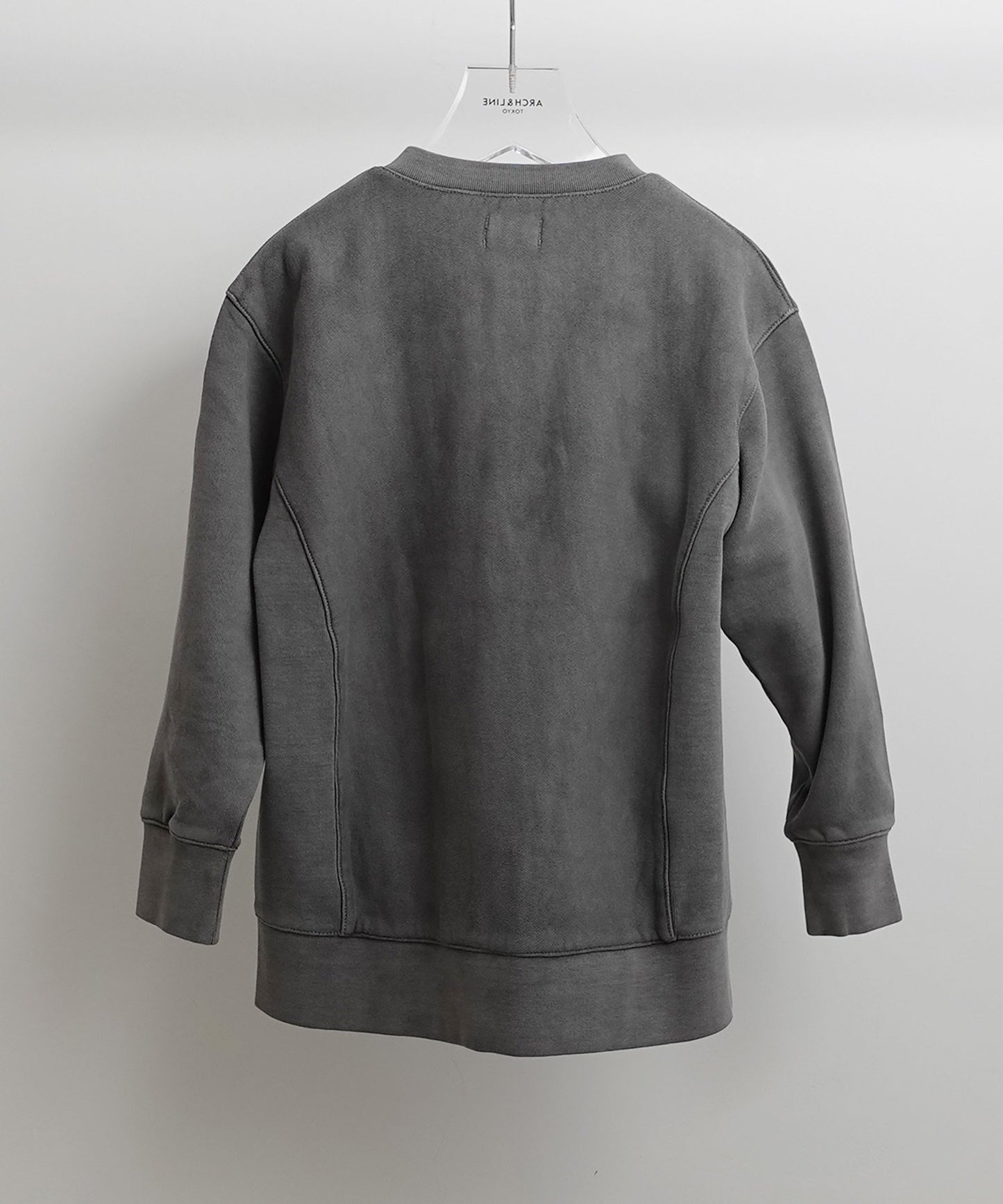 《環境配慮素材》OG CANVAS TERRY LOOP CARDIGAN オーガニックコットン裏毛 製品染め［145-165cm］