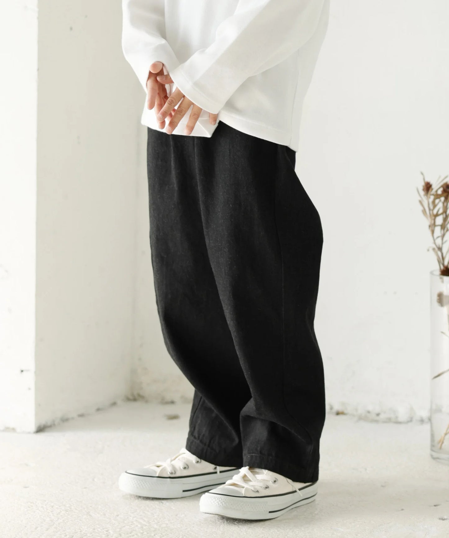 【環保材質】OG DENIM CREW PANTS 有機棉漂白牛仔布 全季材質【100-145cm】