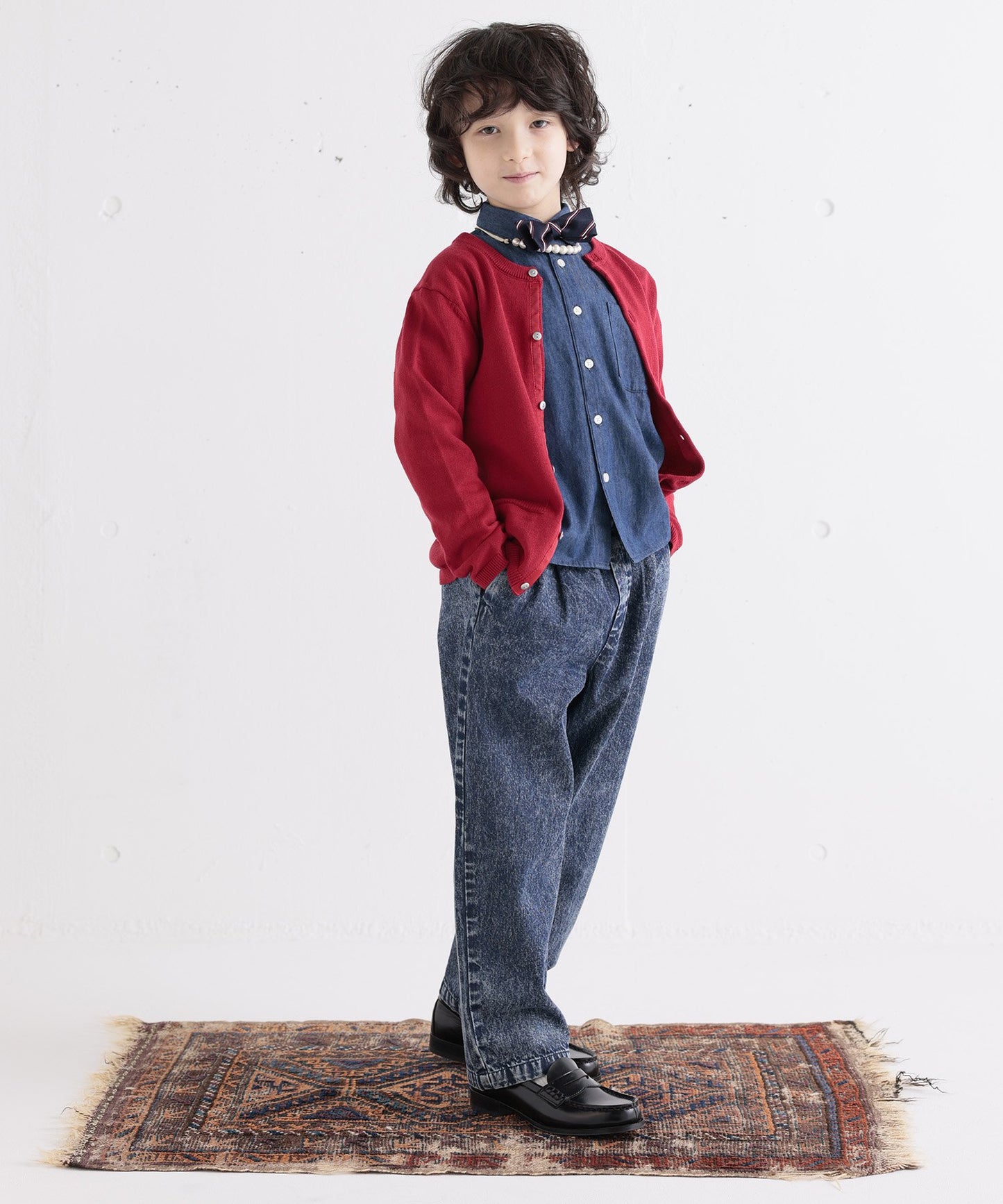 【環保材質】OG DENIM CREW PANTS 有機棉漂白牛仔布 全季材質【100-145cm】