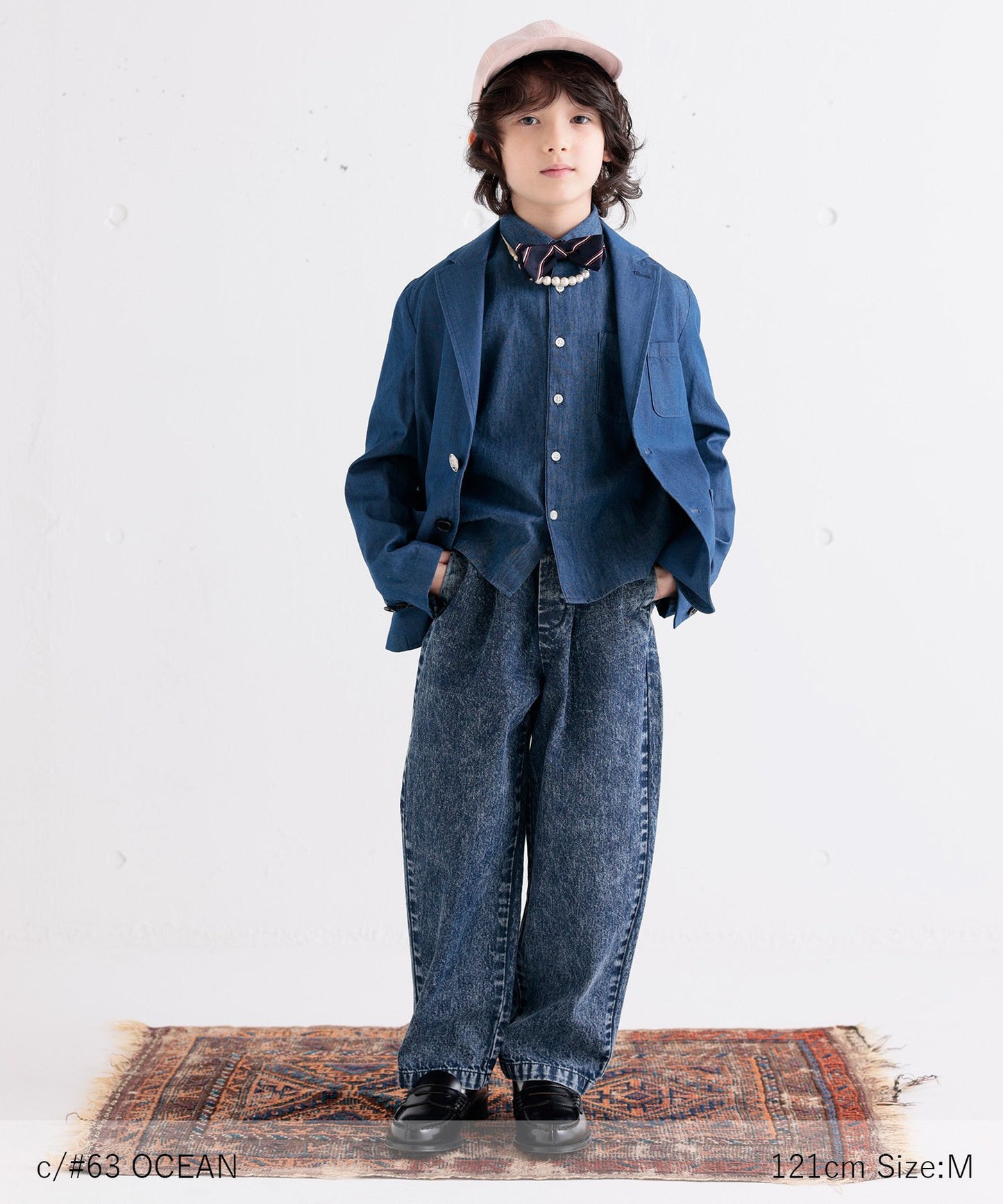 【環保材質】OG DENIM CREW PANTS 有機棉漂白牛仔布 全季材質【100-145cm】