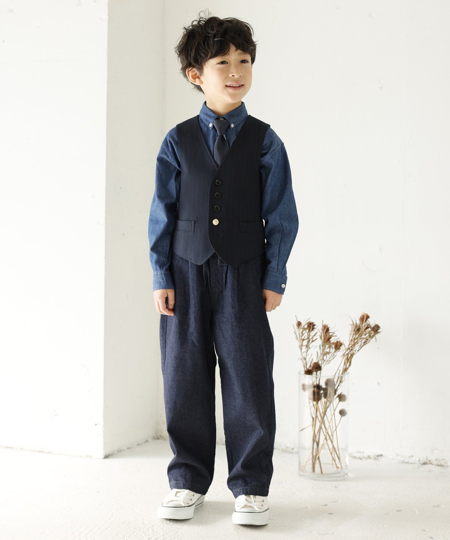 【環保材質】OG DENIM CREW PANTS 有機棉漂白牛仔布 全季材質【100-145cm】