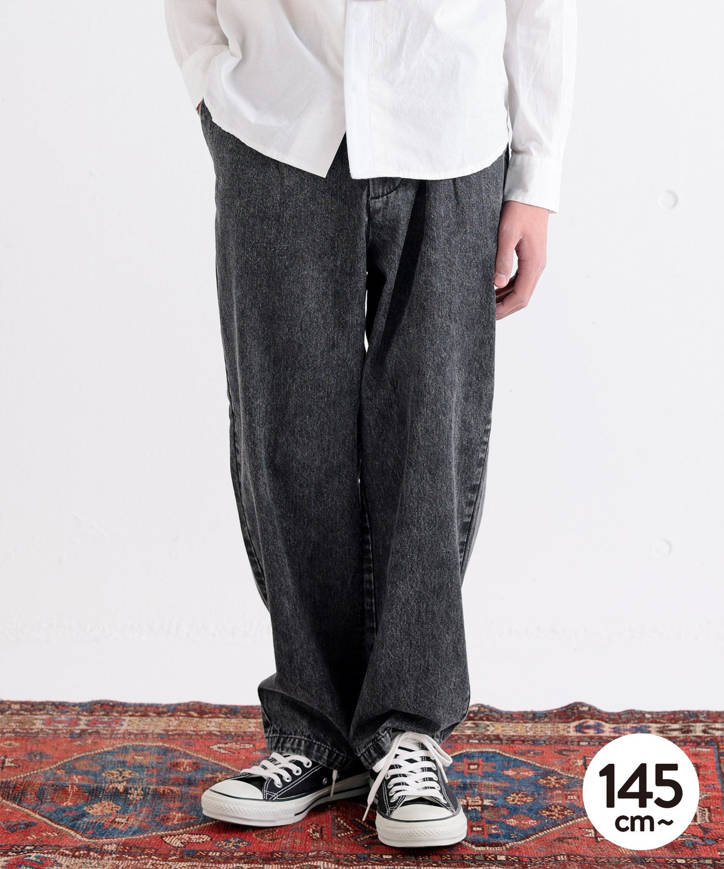 【環保材質】OG DENIM CREW PANTS 有機棉漂白牛仔布 全季材質【145-175cm】