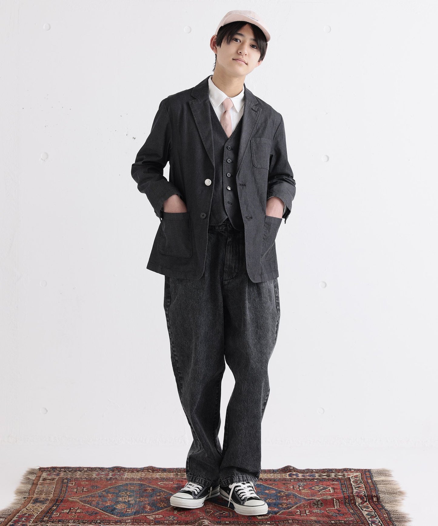 【環保材質】OG DENIM CREW PANTS 有機棉漂白牛仔布 全季材質【145-175cm】