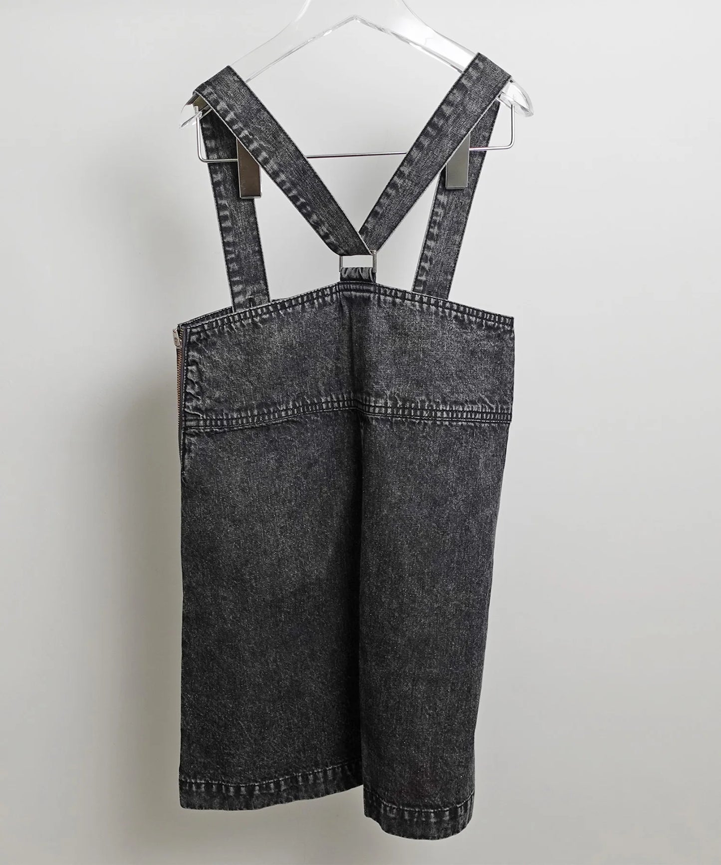 《環境配慮素材》 OG DENIM JUMPER SKIRT オーガニックコットン ブリーチデニム オールシーズン素材［145-165cm］