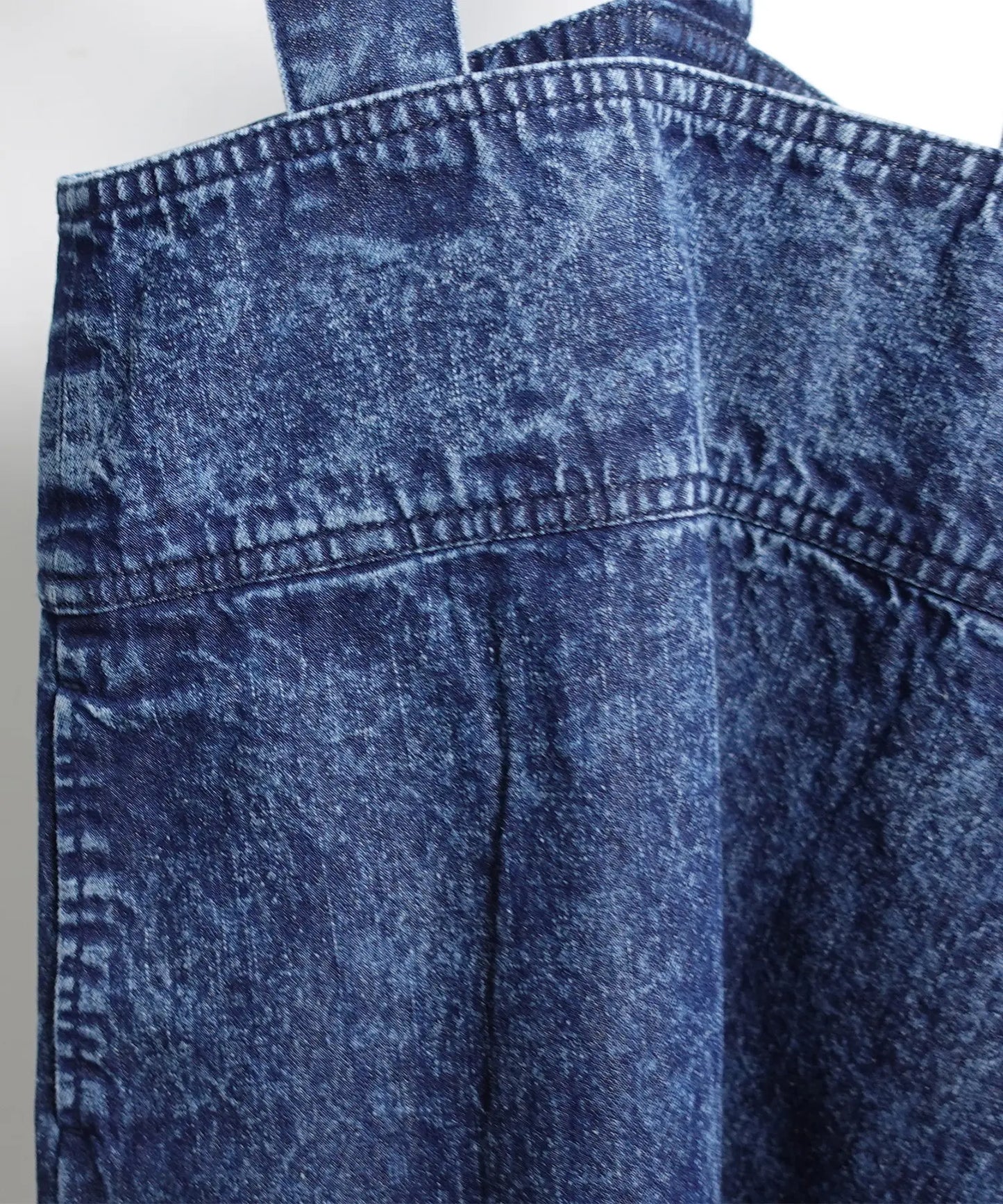 《環境配慮素材》 OG DENIM JUMPER SKIRT オーガニックコットン ブリーチデニム オールシーズン素材［145-165cm］