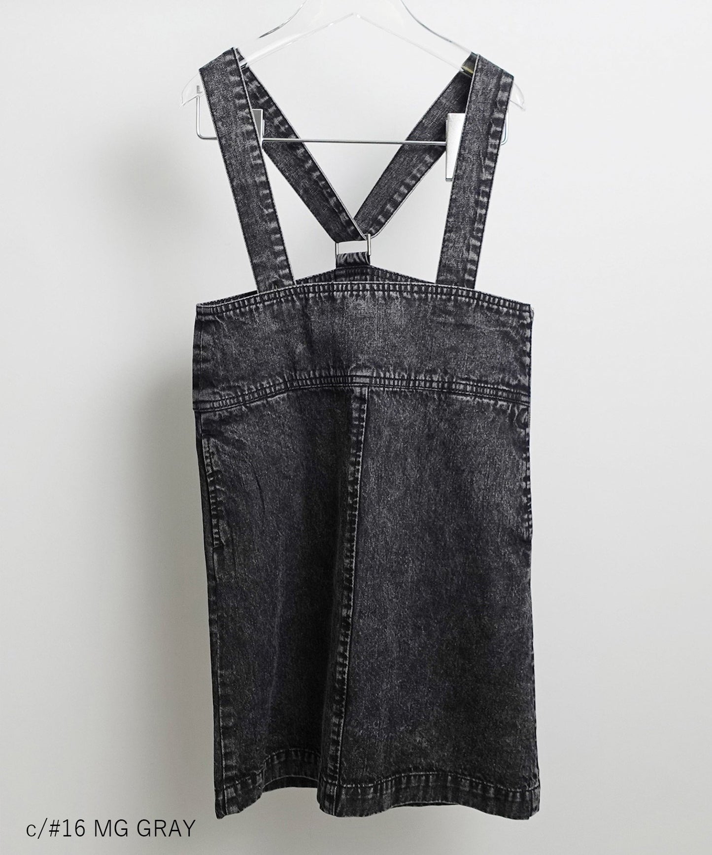 《環境配慮素材》 OG DENIM JUMPER SKIRT オーガニックコットン ブリーチデニム オールシーズン素材［145-165cm］