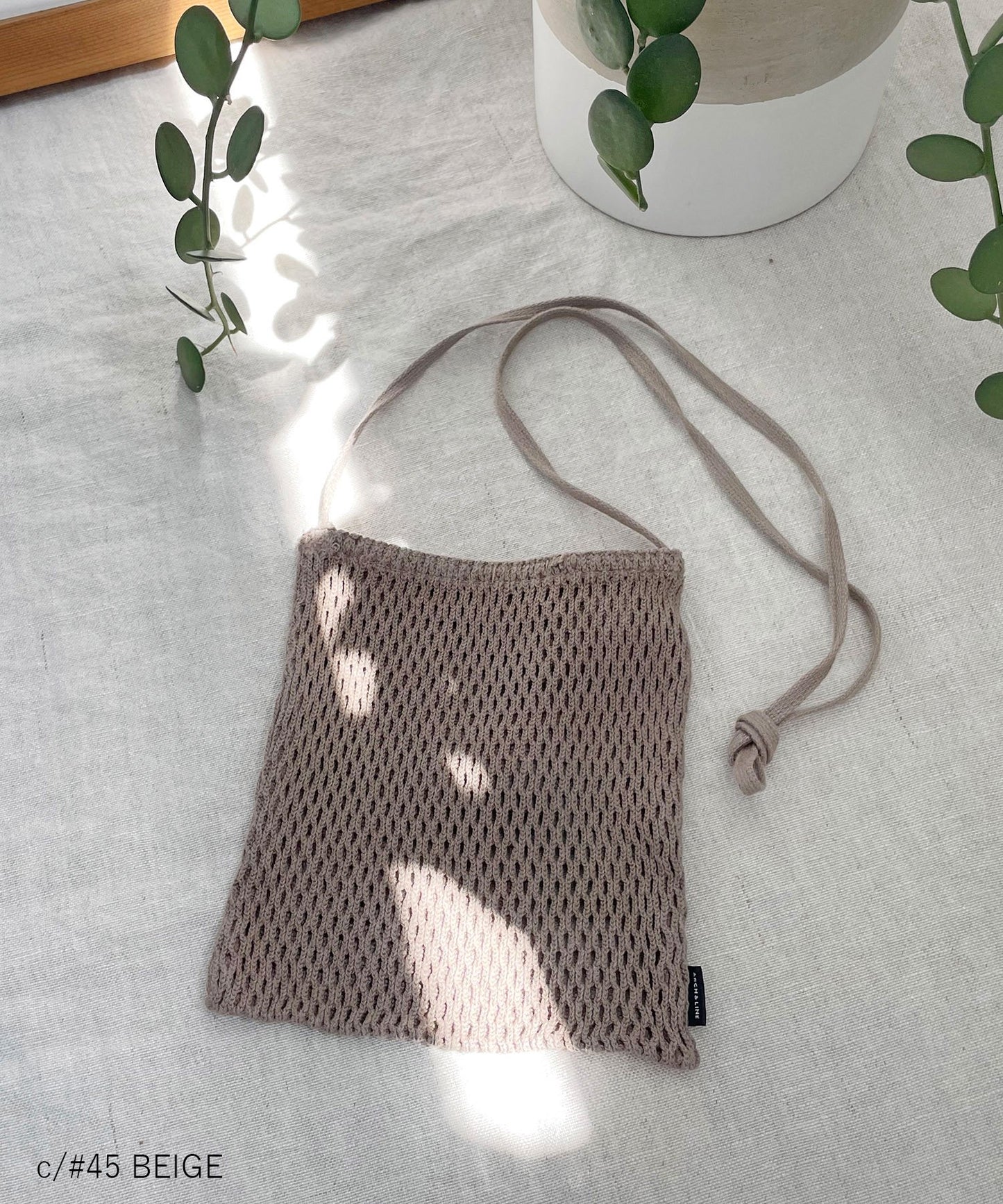 MESH MINIMAL BAG 親子兼用 スマホバッグ コットン製