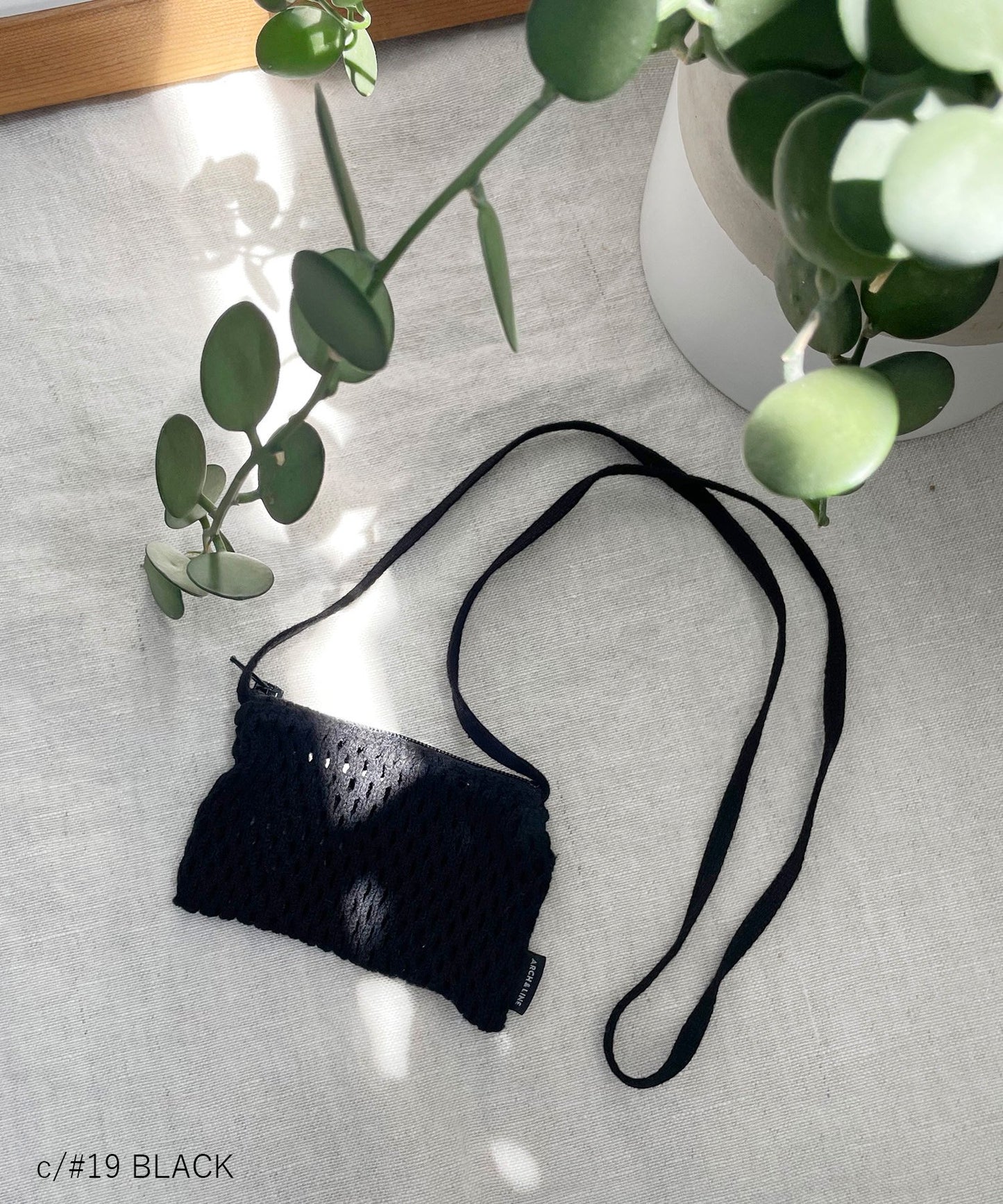 MESH MICRO POUCH  ICカード/GPS入れ ネックレス コットン製