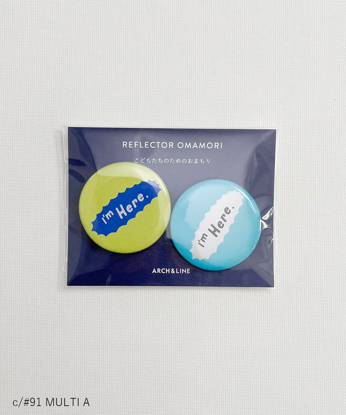 REFLECTOR OMAMORI リフレクター 缶バッヂ お守り ギフト チャリティー