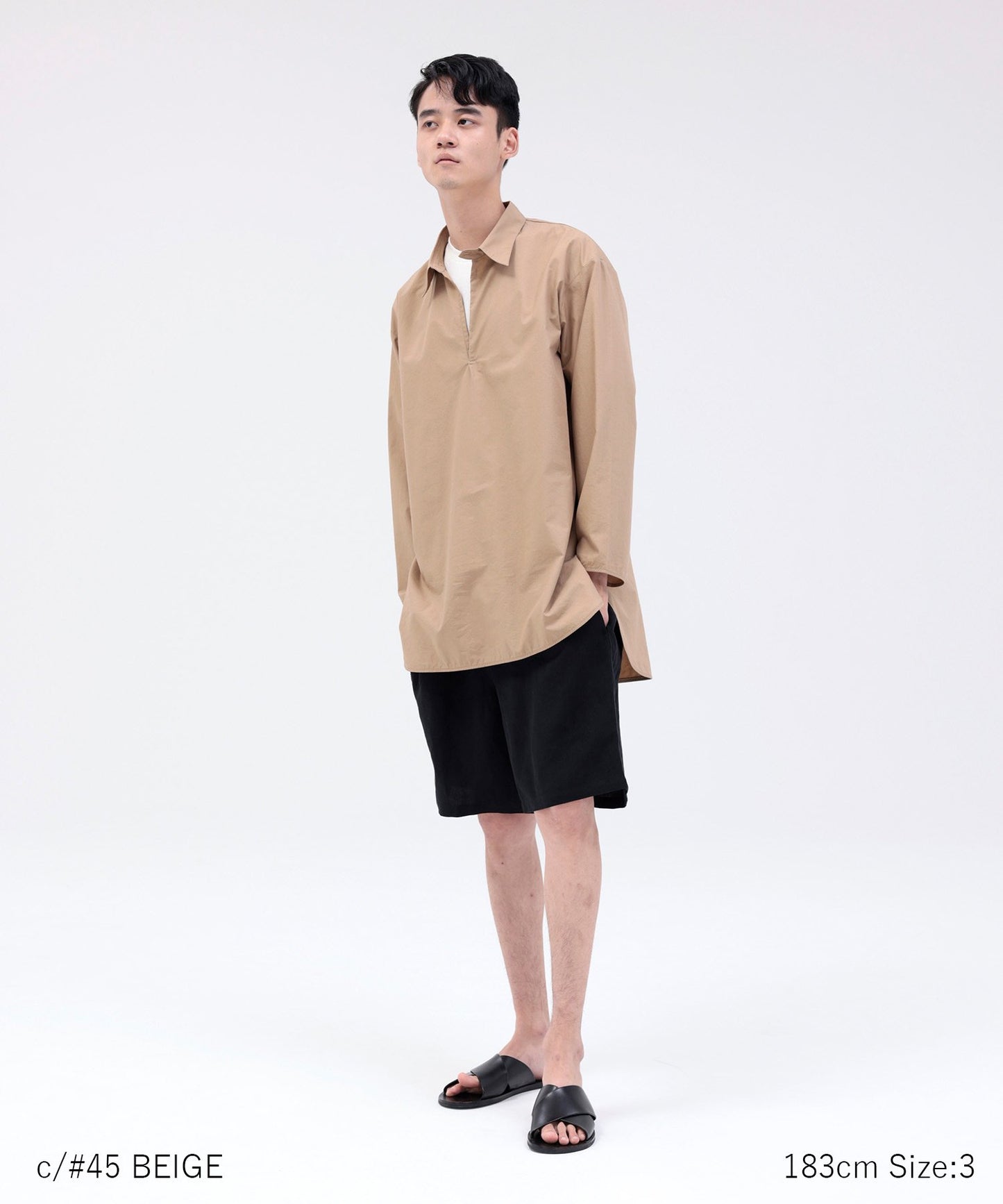 【環保材質】OG COTTON GRANPA SHIRT 有機棉【165-175cm】