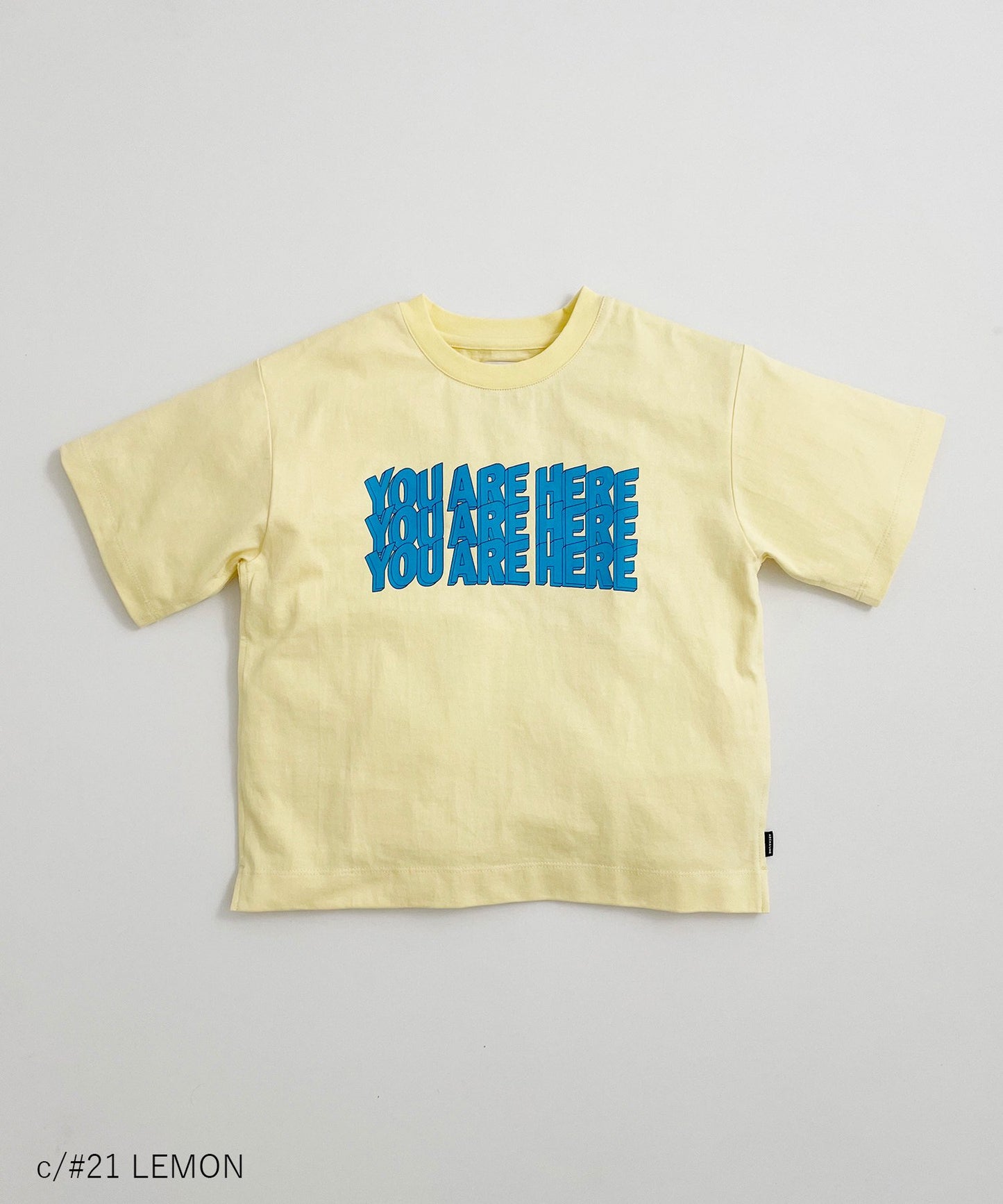 《環境配慮素材》OG COTTON HERE TEE オーガニックコットン ワイド型［85-145cm］