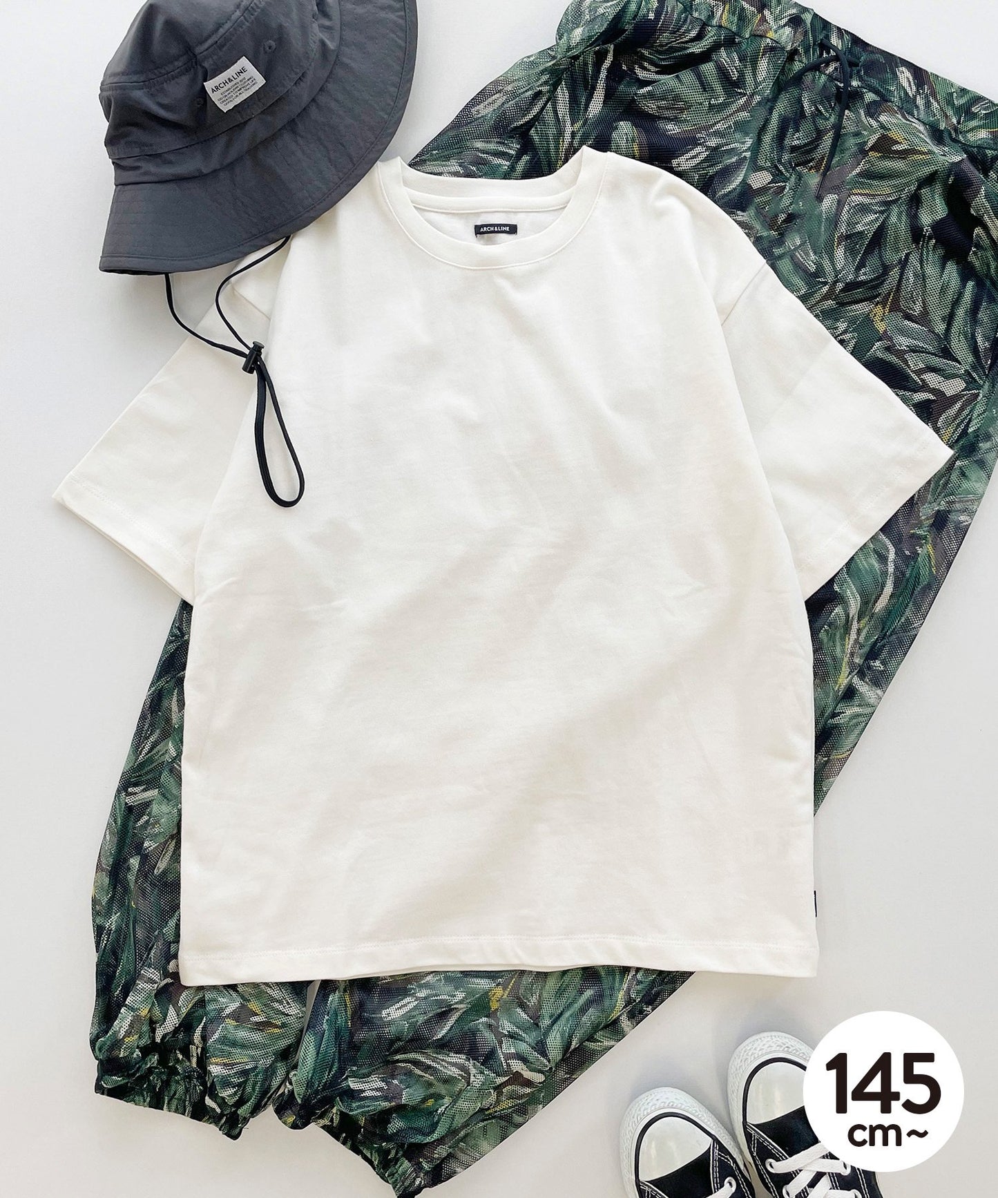 《環境配慮素材》OG GD COTTON TEE SOLID オーガニックコットン ジャストルーズ型［145-175cm］