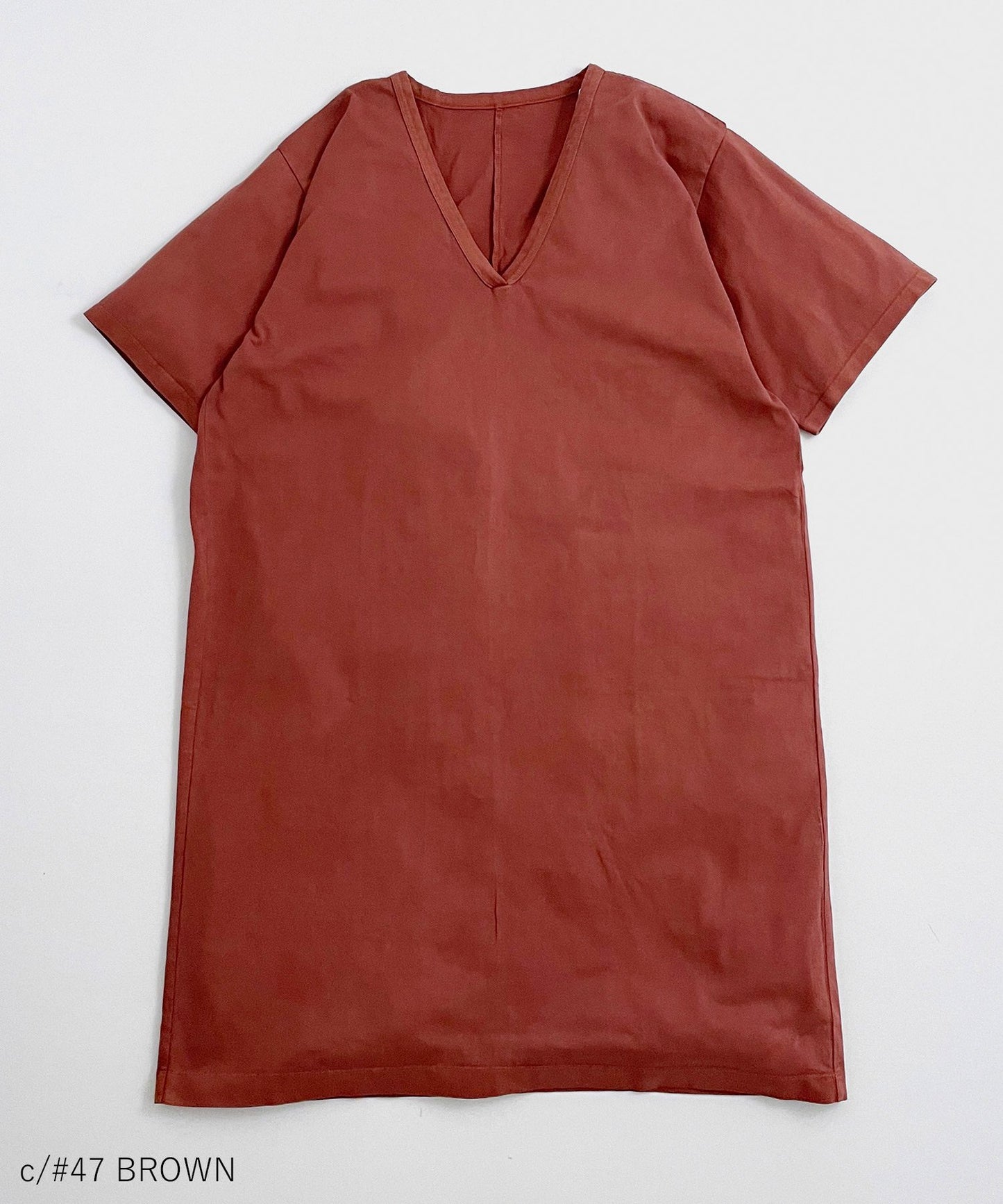 【環保材質】OG GD COTTON V/N SACK DRESS 有機棉 產品染色【155-165cm】