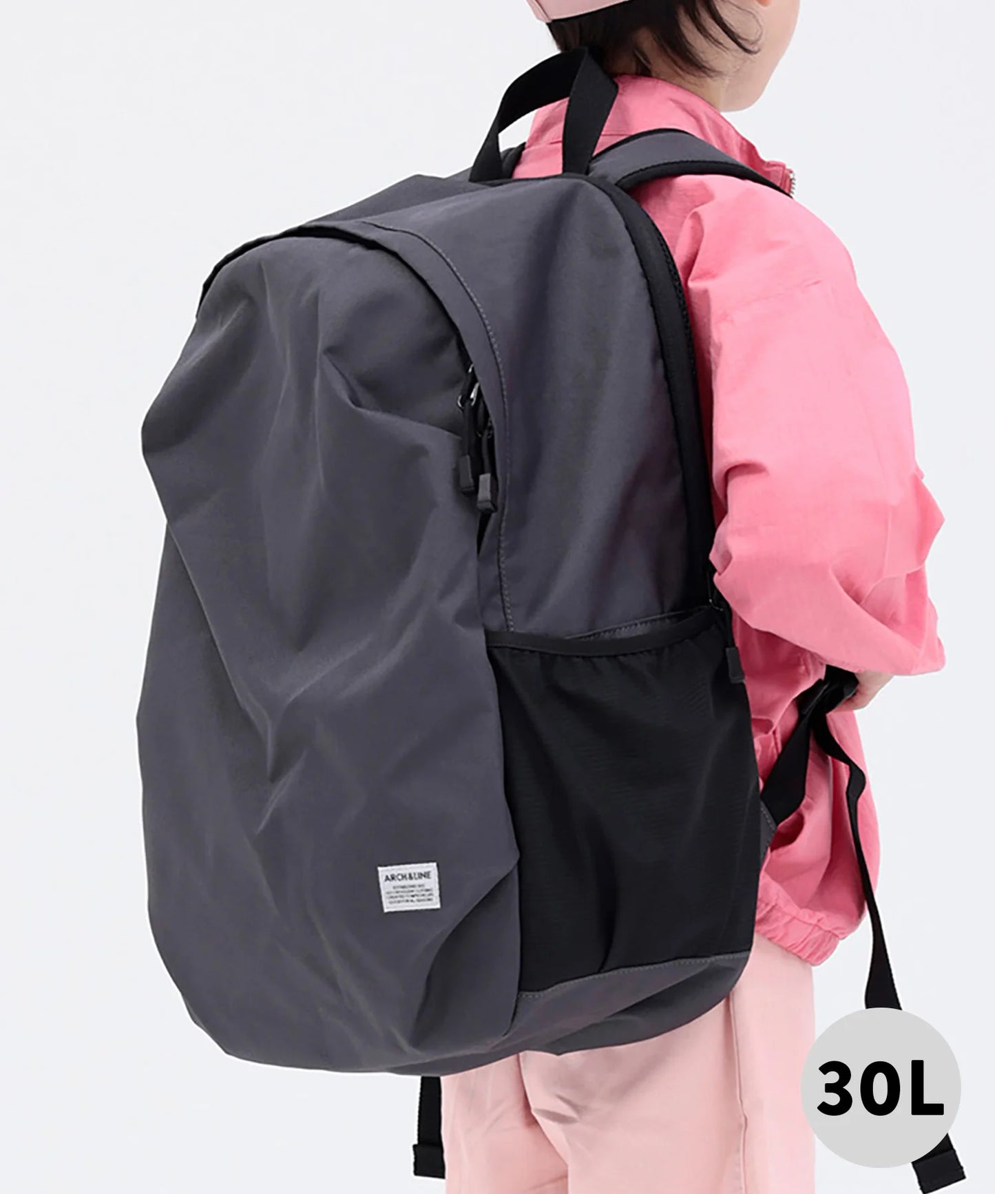 《環保材質》EGG BAG MEGA〈BEIGE〉 容量30L 學校用 休閒用 再生聚酯纖維【年齡8歲至成人】