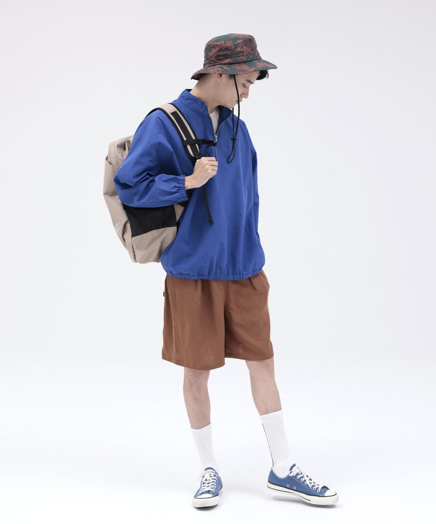 《環保材質》EGG BAG MEGA〈BEIGE〉 容量30L 學校用 休閒用 再生聚酯纖維【年齡8歲至成人】