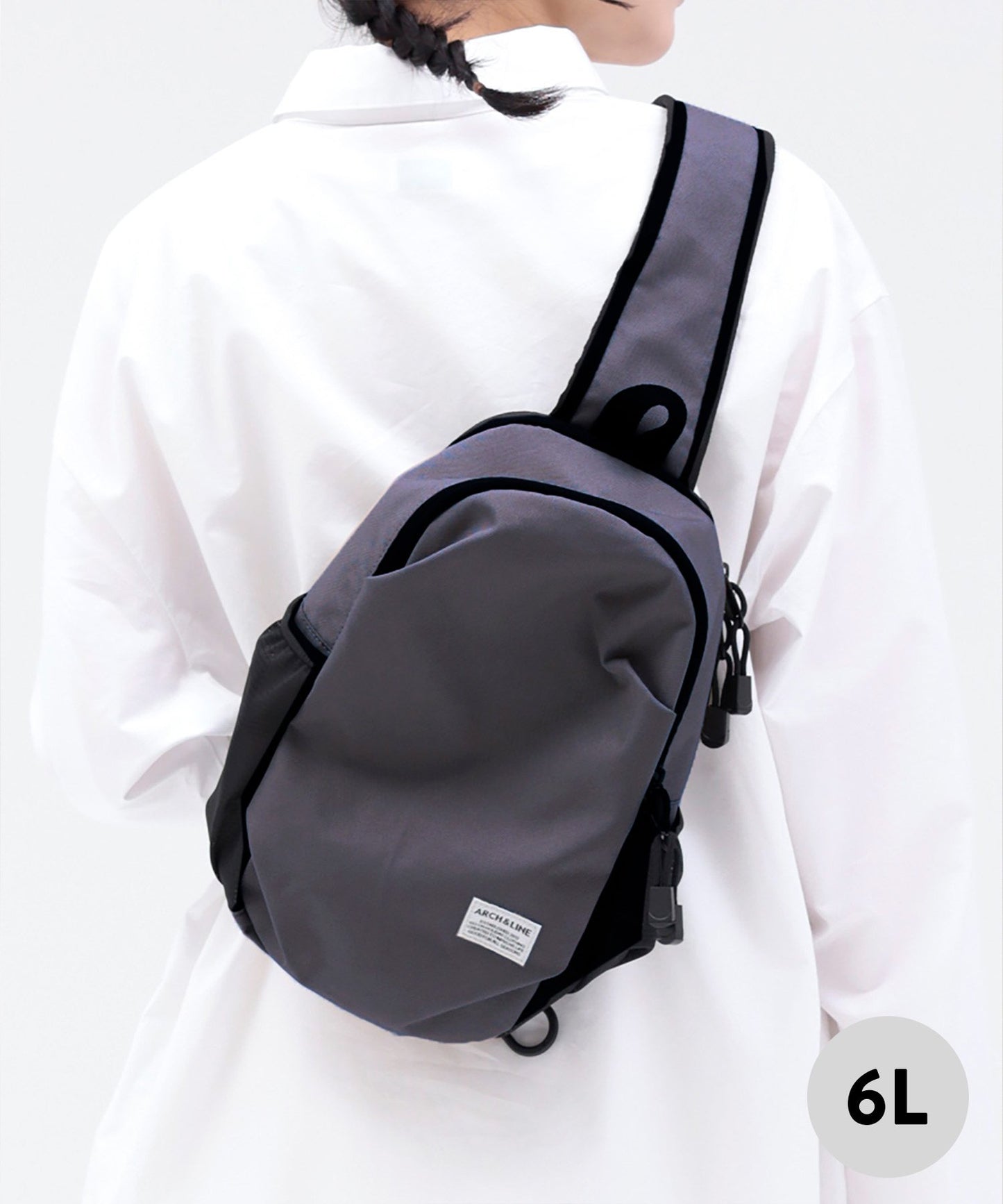 《環保材質》COMPACT DAY BAG〈BEIGE〉 容量 6L 散步休閒 再生聚酯纖維 【年齡4歲至成人】