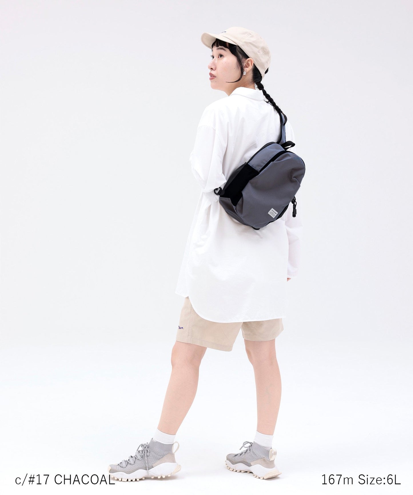 《環境配慮素材》COMPACT DAY BAG 容量6L 散歩 レジャー リサイクルポリエステル［対象年齢4才～大人］