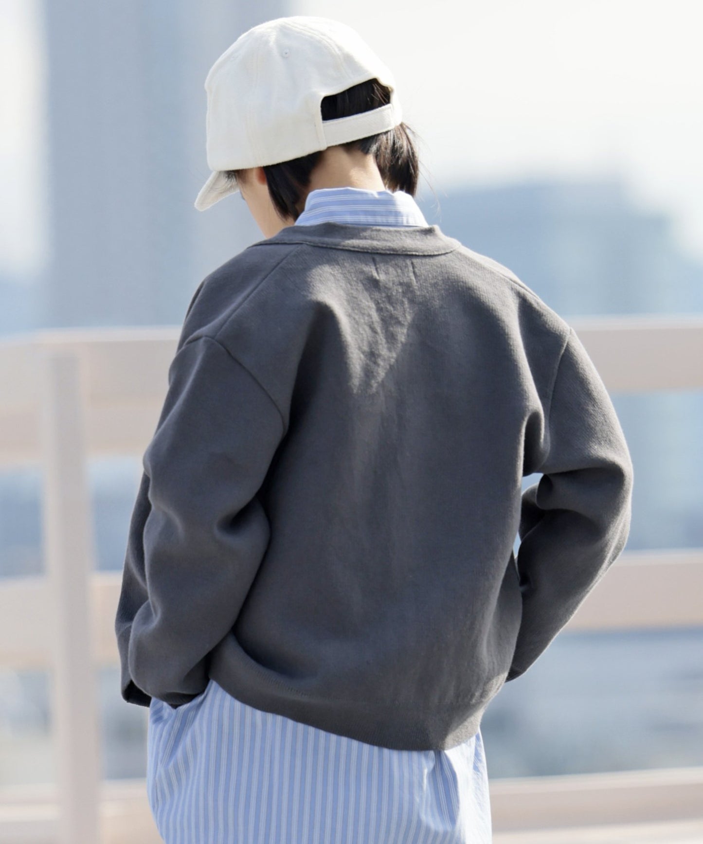 【環保材質】OG COTTON WF CARDIGAN 有機棉 上下皆可【100-145cm】
