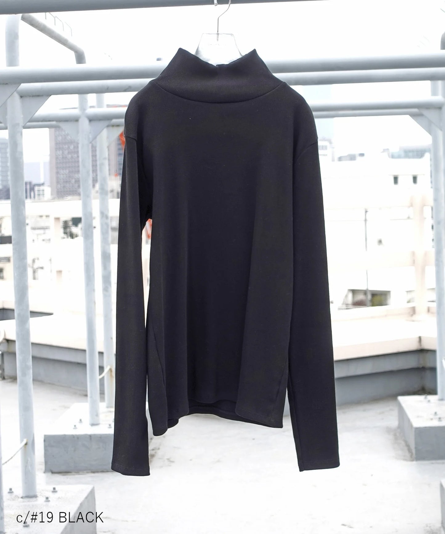 COTTON RIB H/N TEE 高領羅紋材質棉【145-175cm】