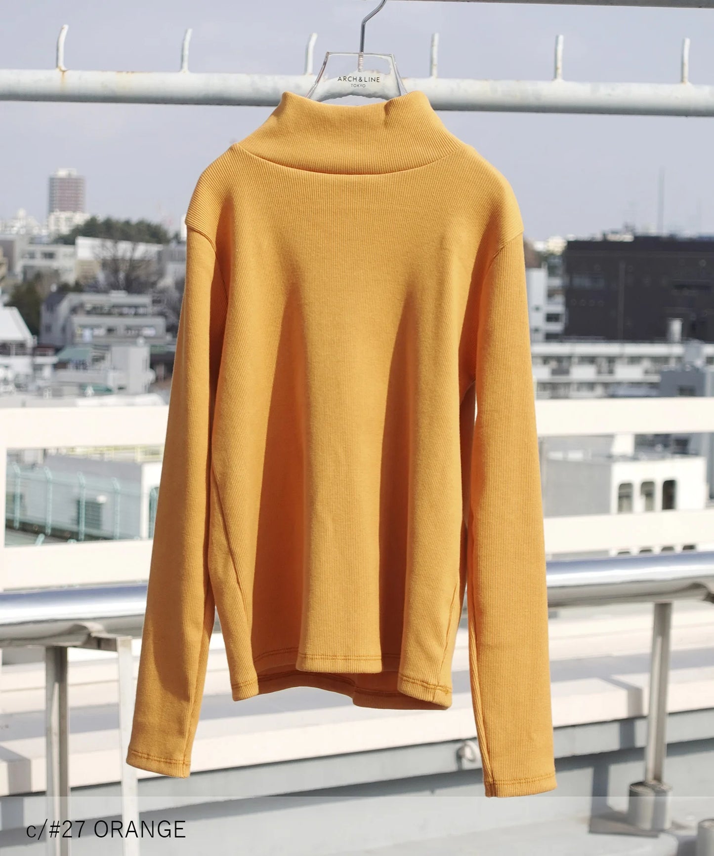 COTTON RIB H/N TEE 高領羅紋材質棉【145-175cm】