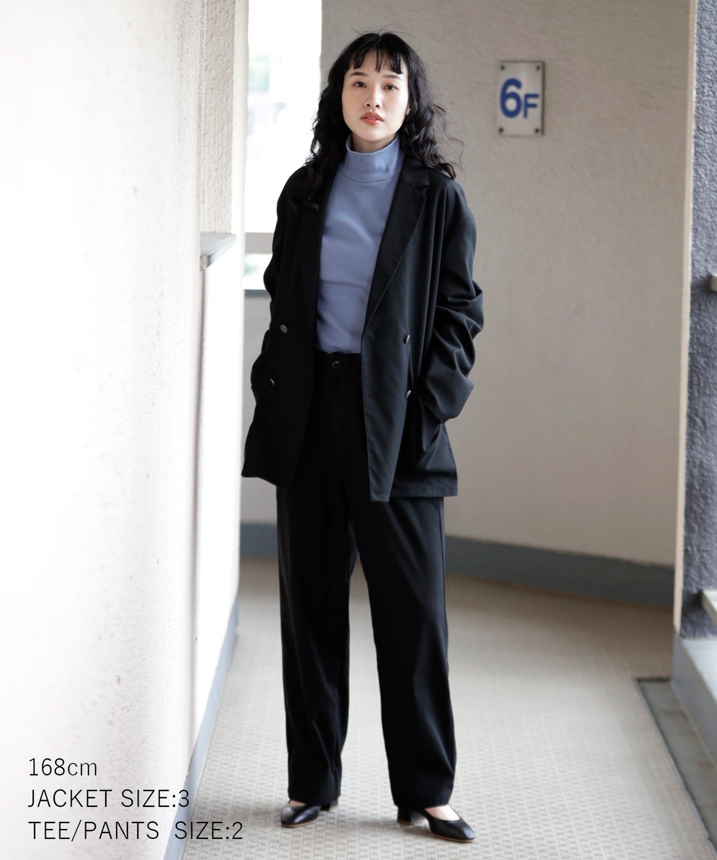 COTTON RIB H/N TEE 高領羅紋材質棉【145-175cm】