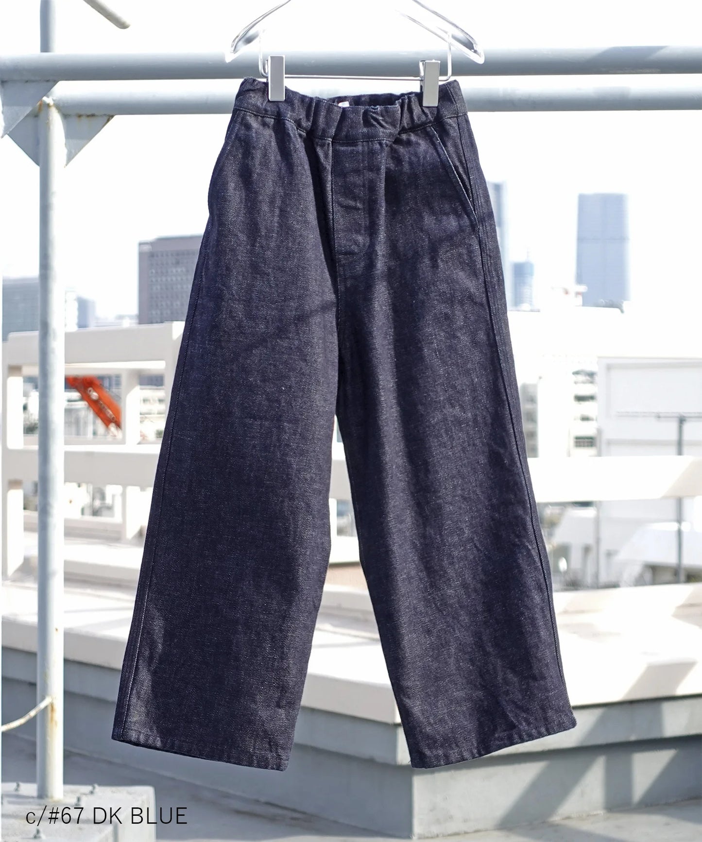 《環境配慮素材》Re DENIM PAINTER PANTS リサイクルコットンデニム 通年素材［100-145cm］