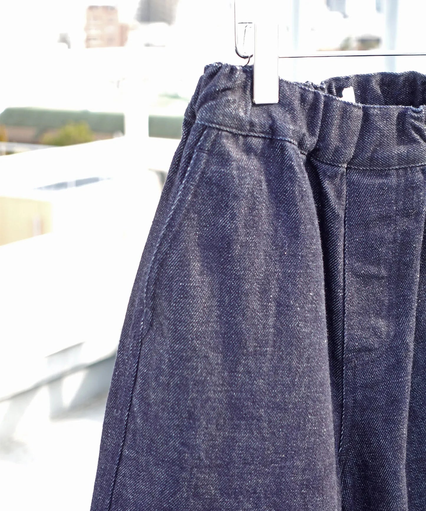 《環境配慮素材》Re DENIM PAINTER PANTS リサイクルコットンデニム 通年素材［100-145cm］