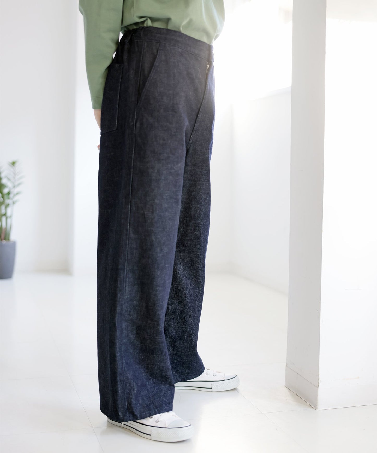 【環保材質】Re DENIM PAINTER PANTS 再生棉牛仔布 全年材質【145-175cm】