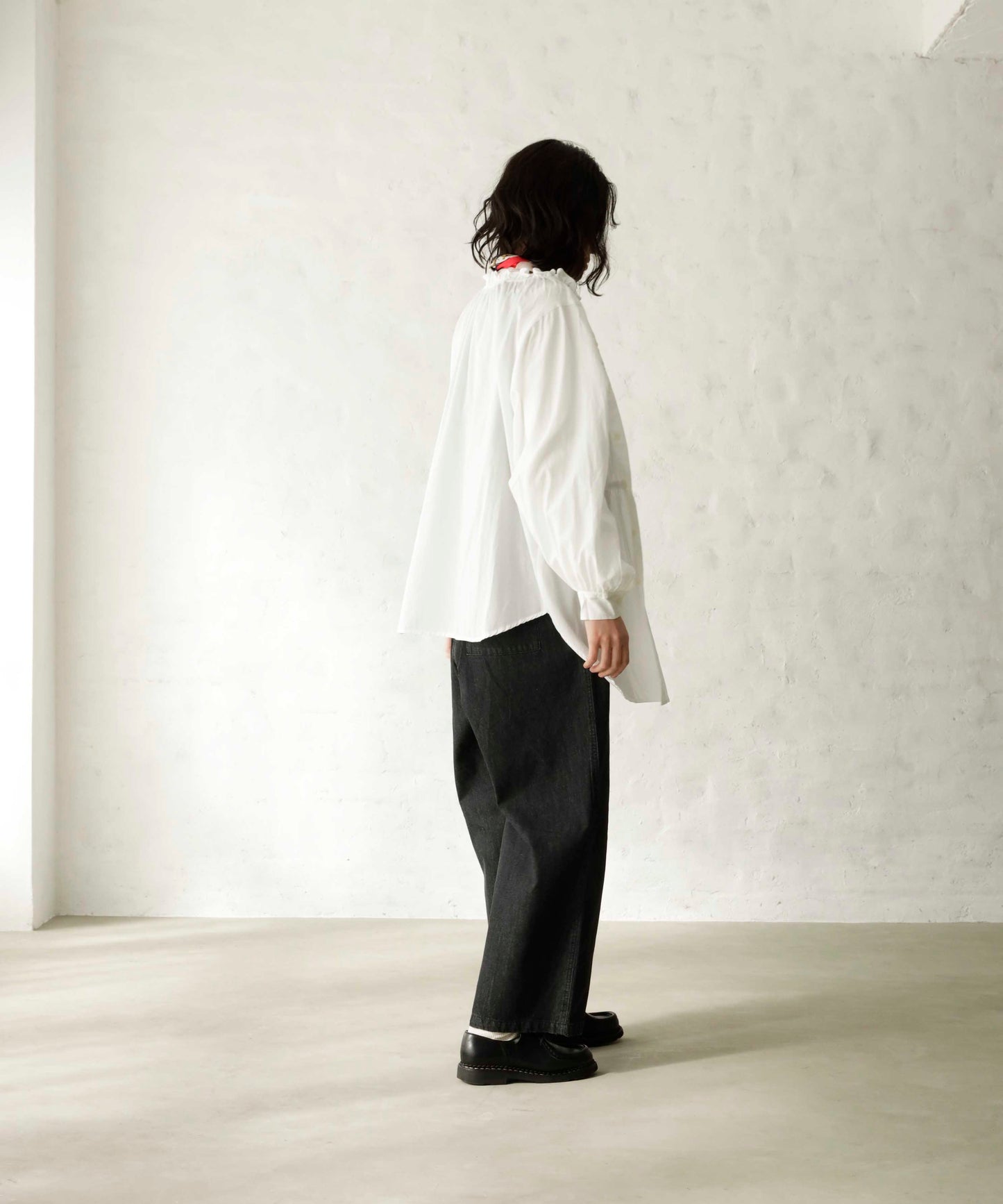 《環保材質》2WAY 褶邊襯衫 正裝,上下皆可【145-165cm】