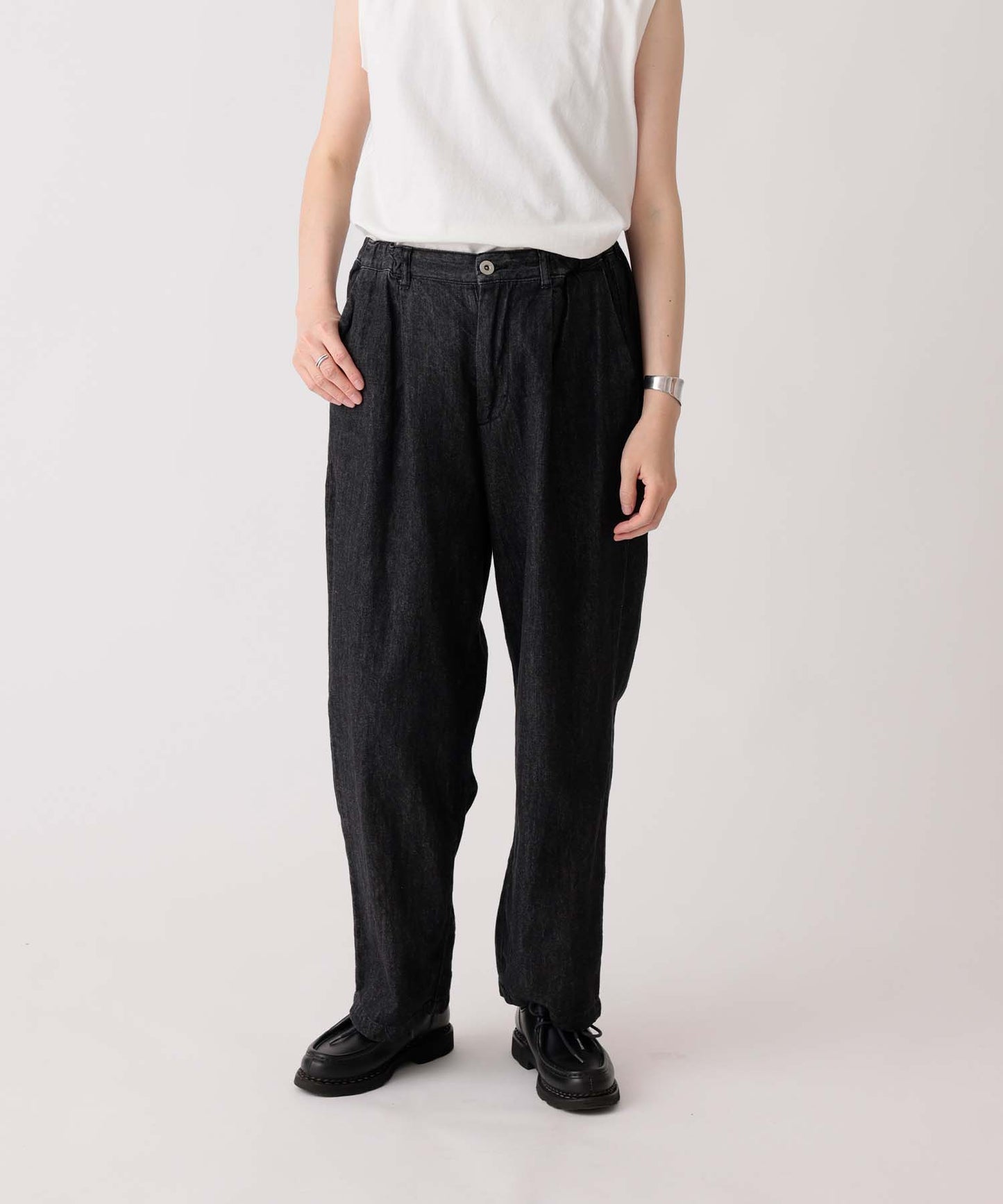 【環保材質】OG DENIM CREW PANTS 有機棉漂白牛仔布 全季材質【145-175cm】