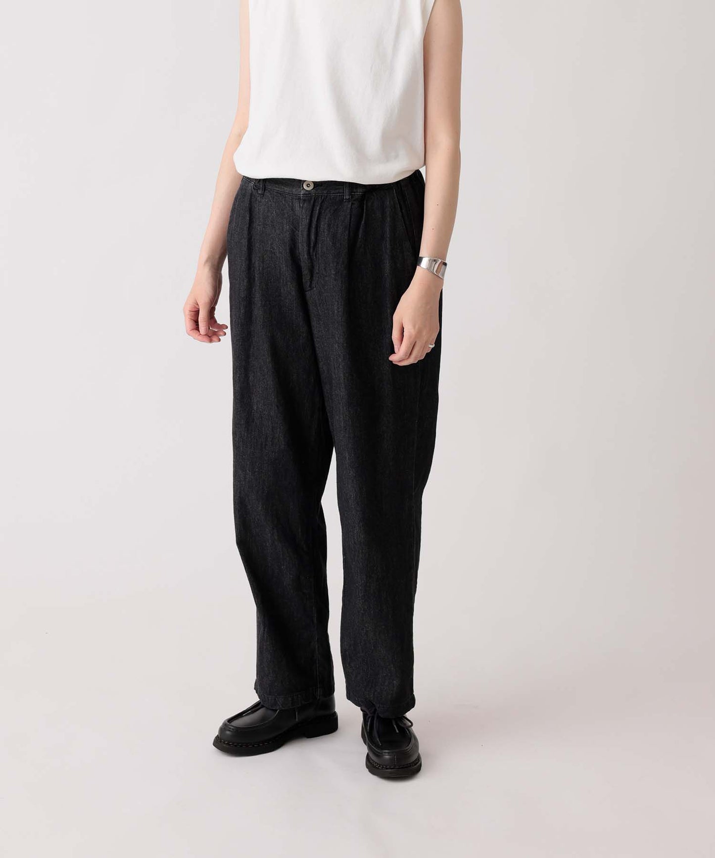 【環保材質】OG DENIM CREW PANTS 有機棉漂白牛仔布 全季材質【145-175cm】