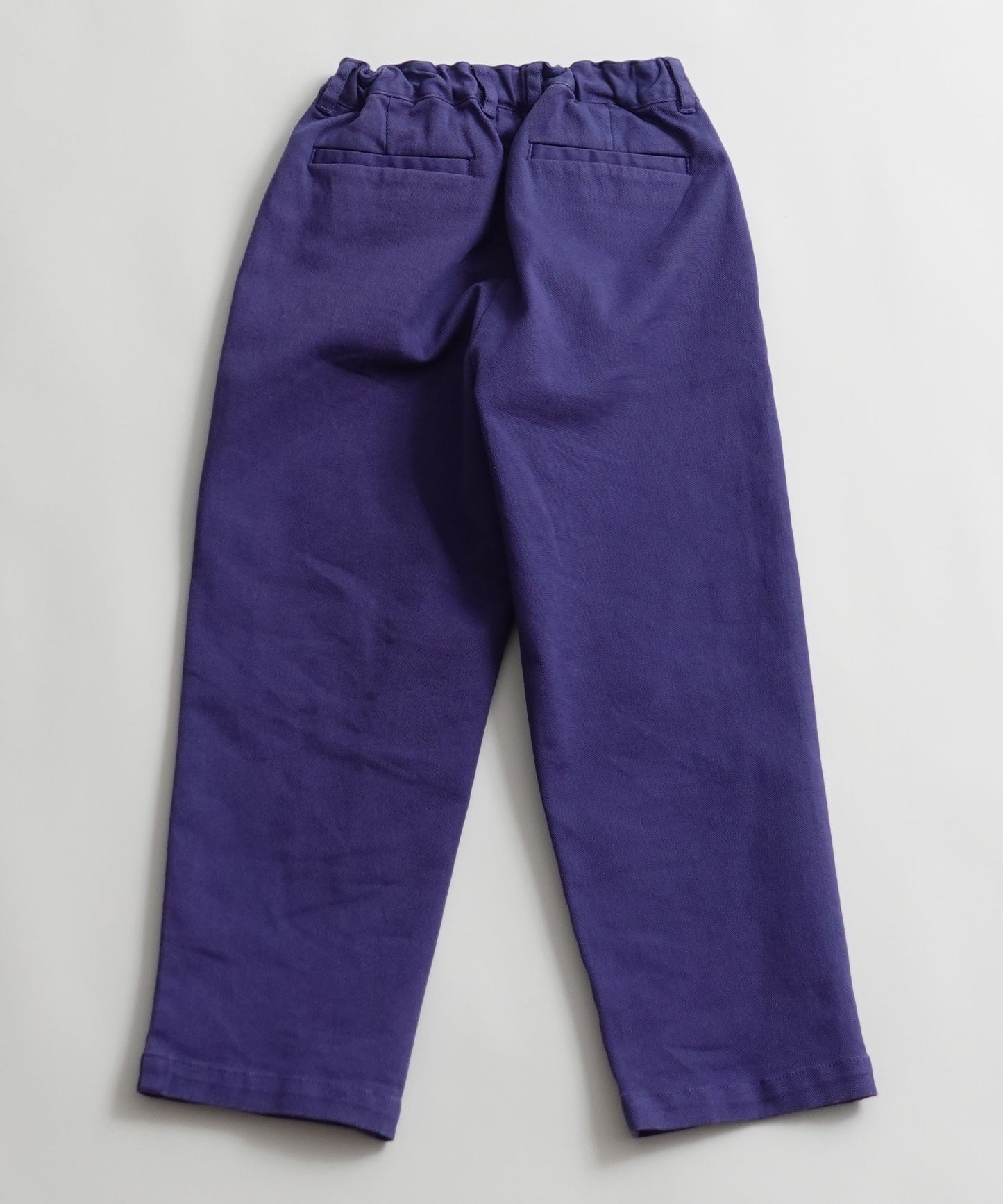 TWILL CREW PANTS 厚手 製品染め テーパード