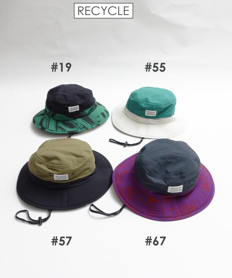 《環境配慮素材》UV CUT CRAZY HAT UVカット 撥水 透湿 接触冷感