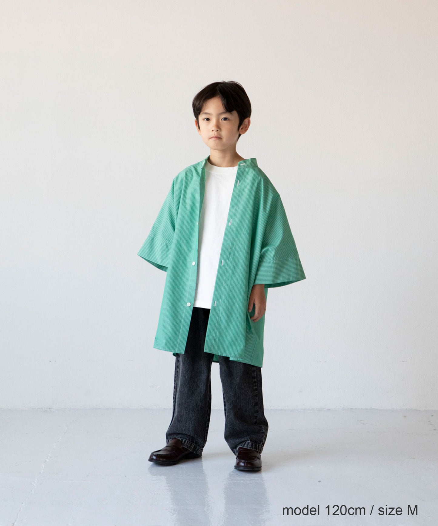 《環境配慮素材》STRIPE SHARE SHIRT  親子シェア セットアップ対応可