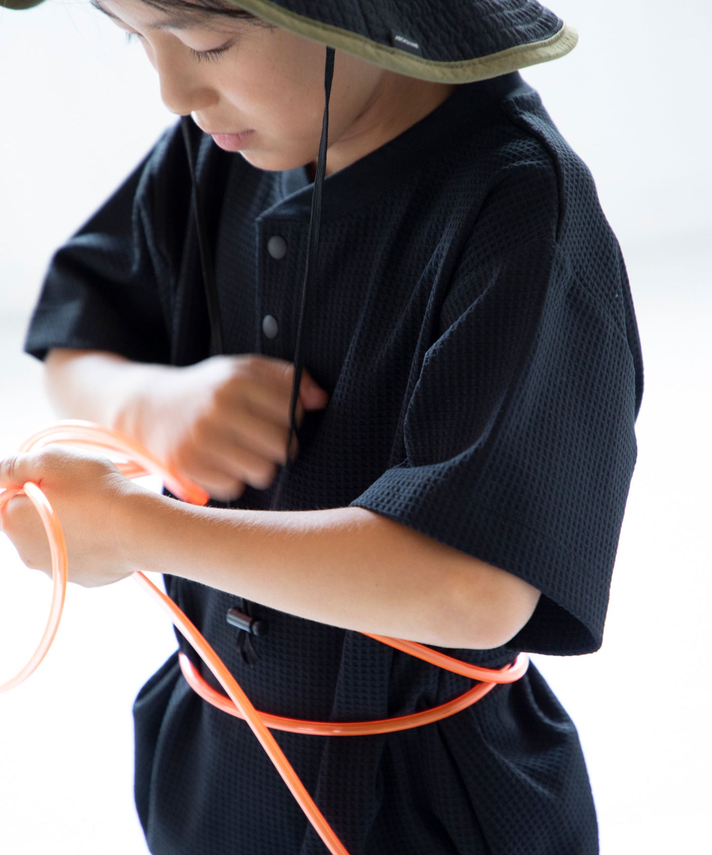 UV CUT WAFFLE TEE  UVカット セットアップ対応可