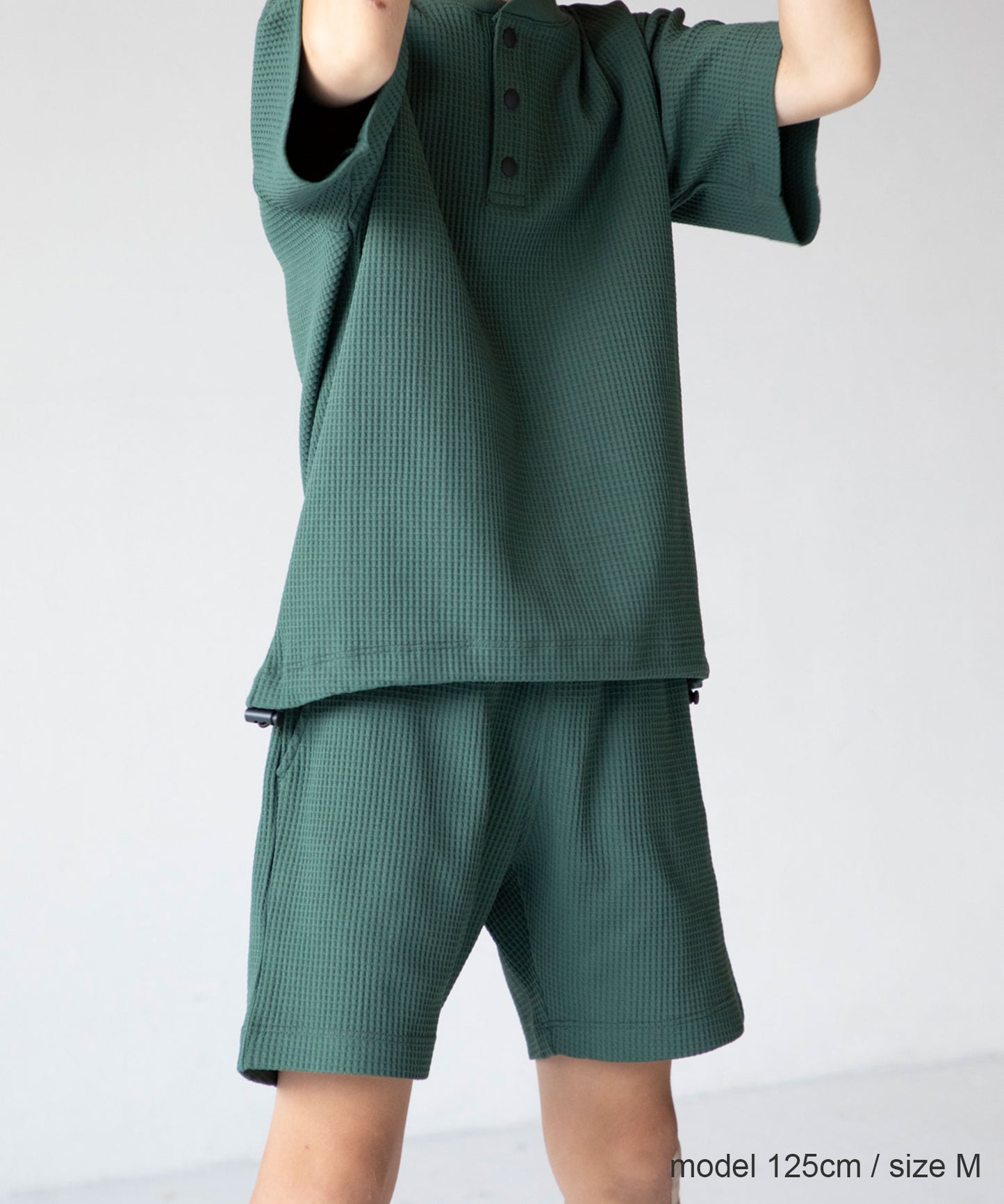 UV CUT WAFFLE TEE  UVカット セットアップ対応可