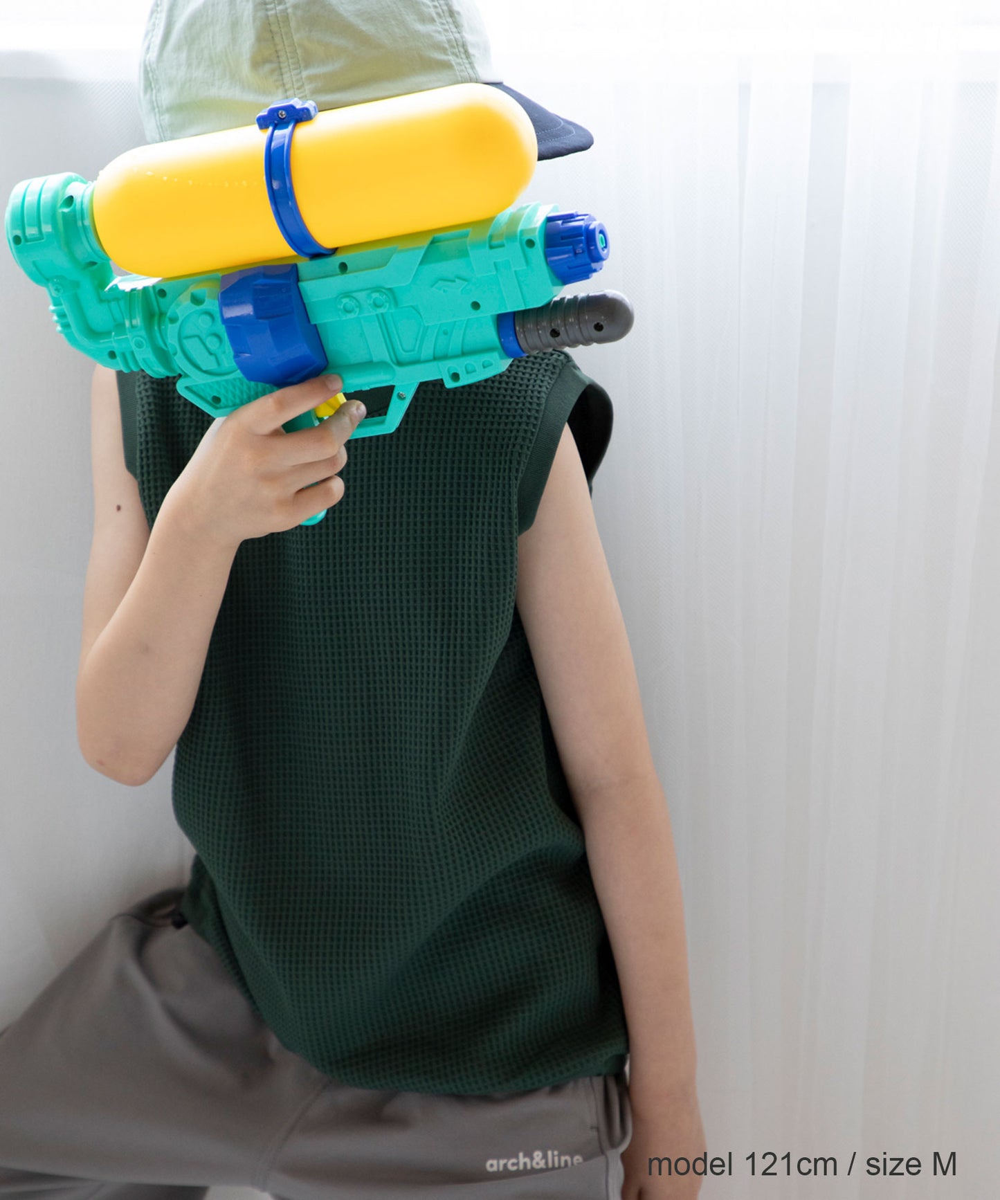 UV CUT WAFFLE TANK TOP UVカット セットアップ対応可