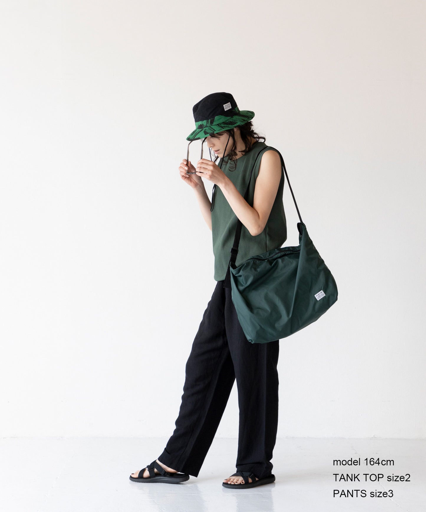 UV CUT WAFFLE TANK TOP UVカット セットアップ対応可