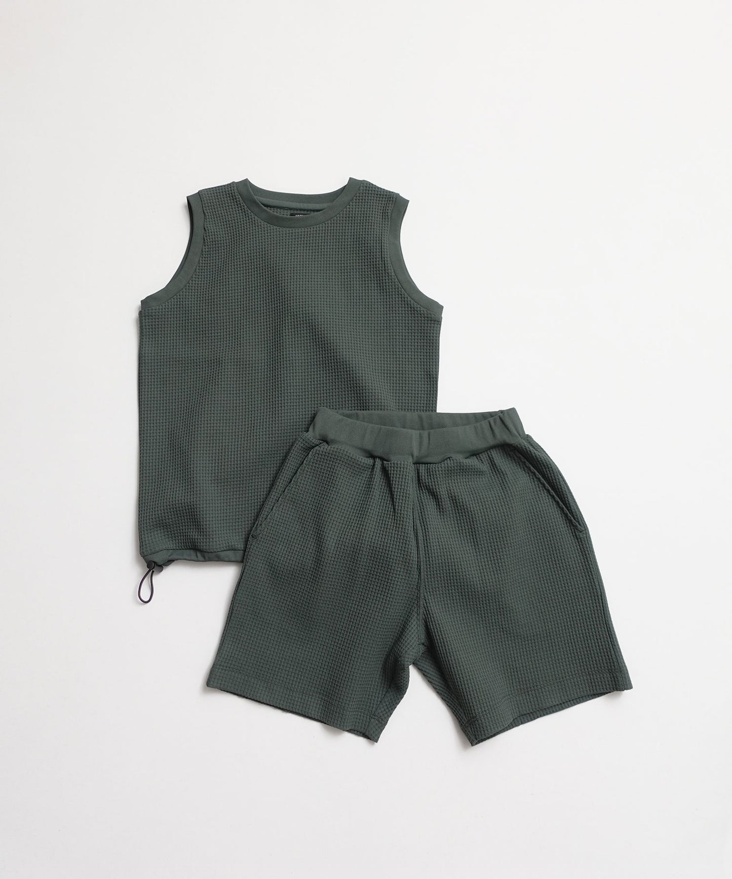 UV CUT WAFFLE TANK TOP UVカット セットアップ対応可