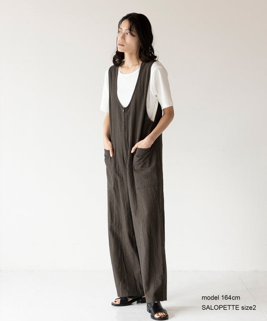 《環境配慮素材》OG SUCKER SALOPETTE オーガニックコットン