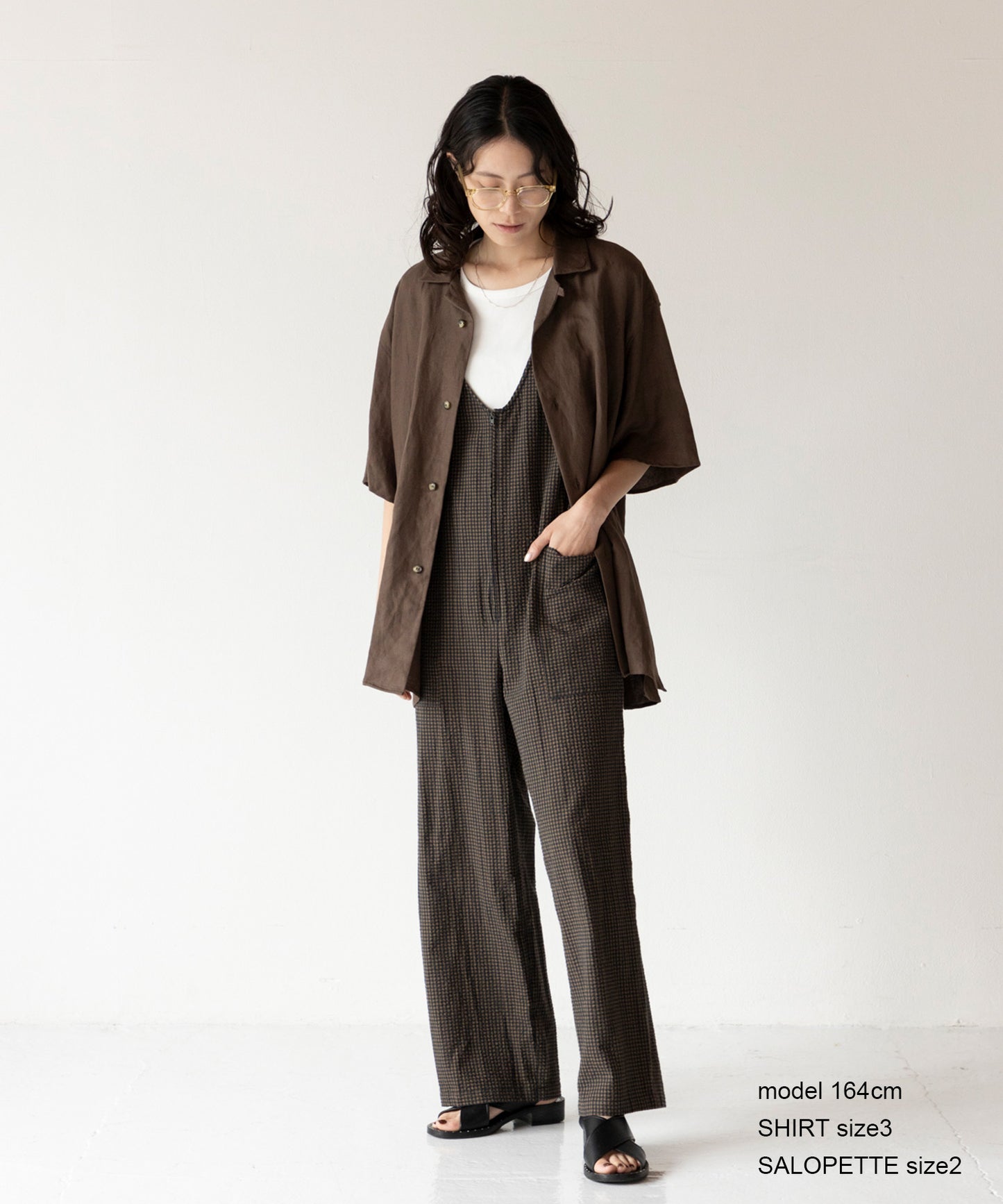 《環境配慮素材》OG SUCKER SALOPETTE オーガニックコットン