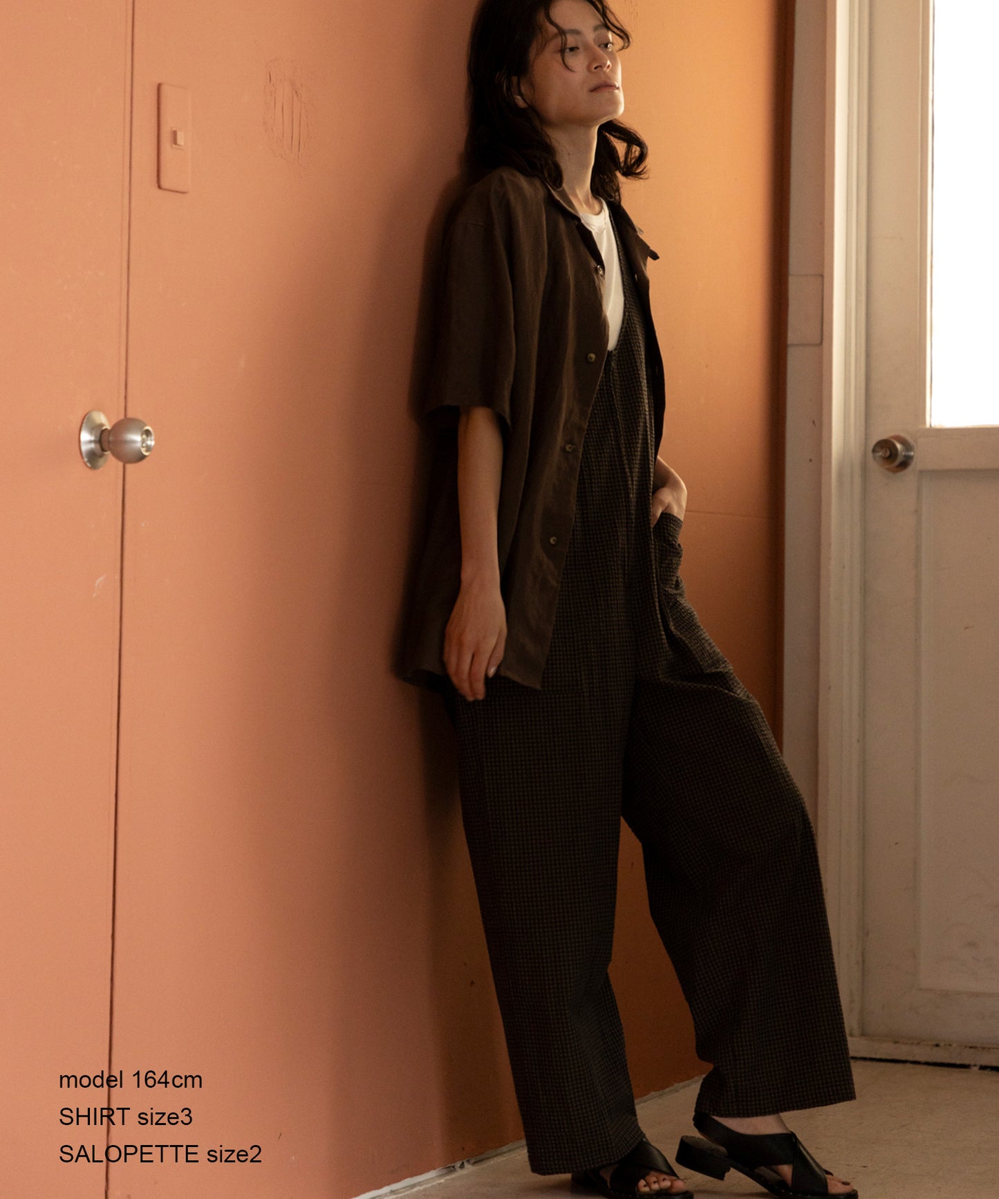 《環境配慮素材》OG SUCKER SALOPETTE オーガニックコットン