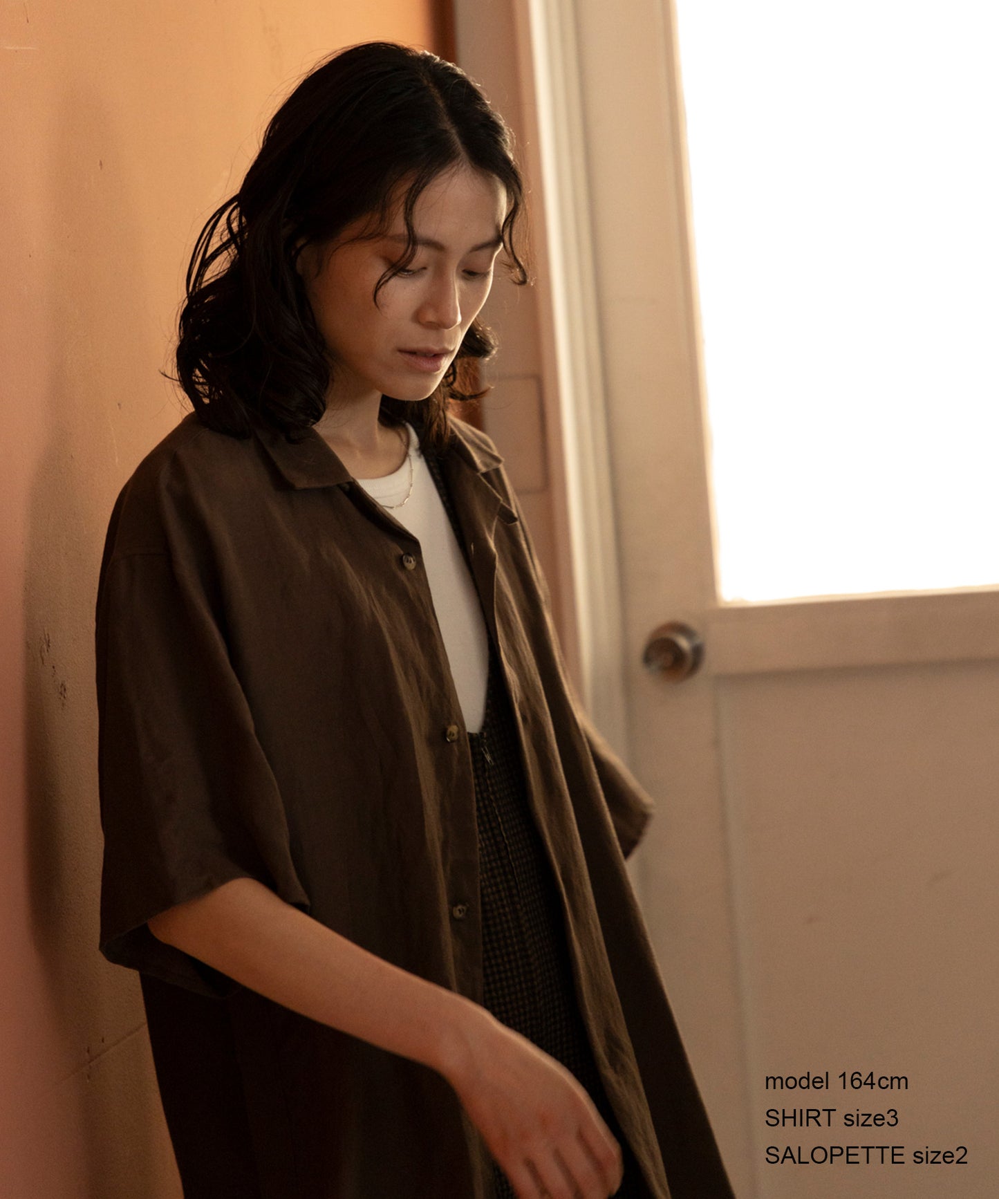 《環境配慮素材》OG SUCKER SALOPETTE オーガニックコットン